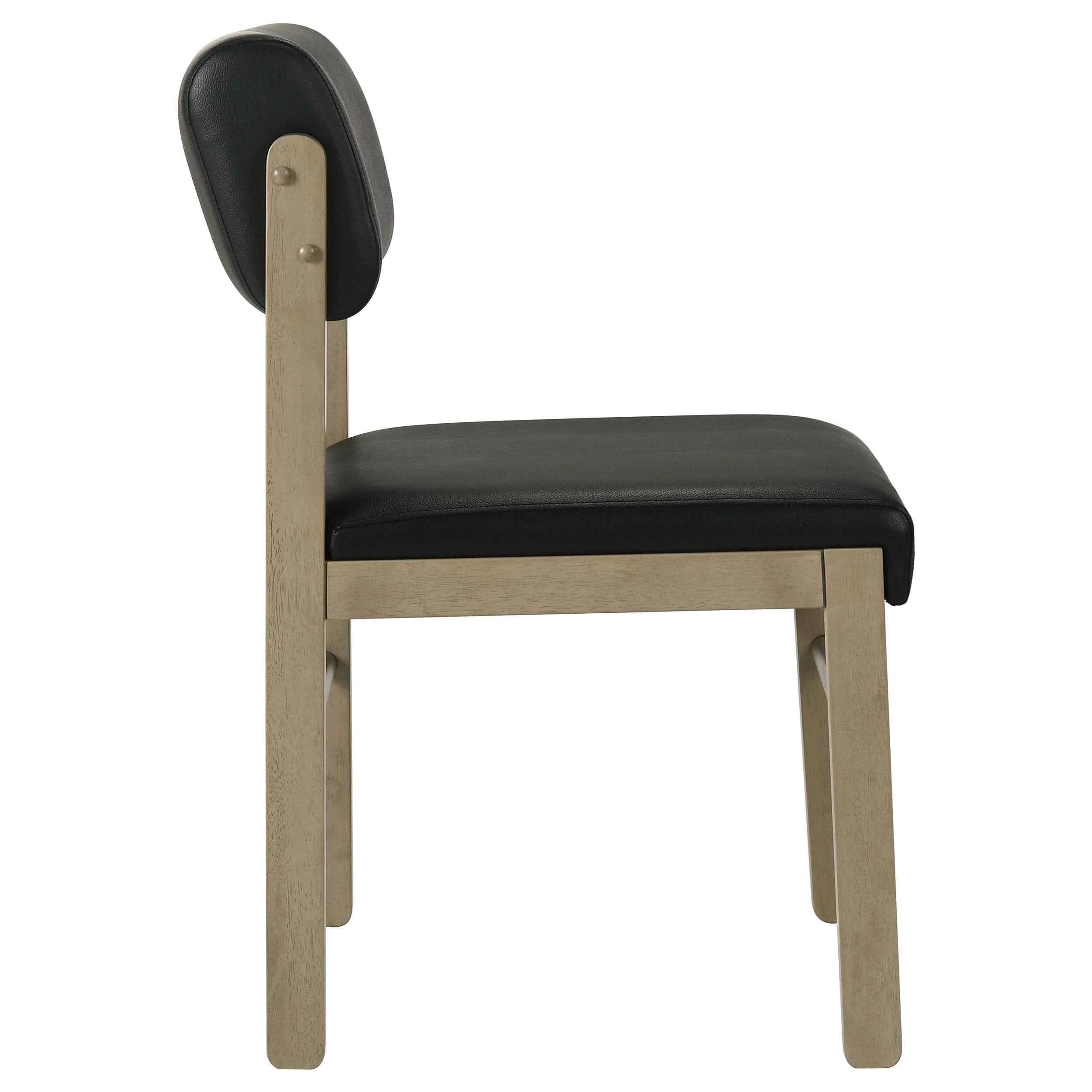 Kehoe Natural Oak/Black Upholstered Dining Side Chair (Set of 2) - Image 9