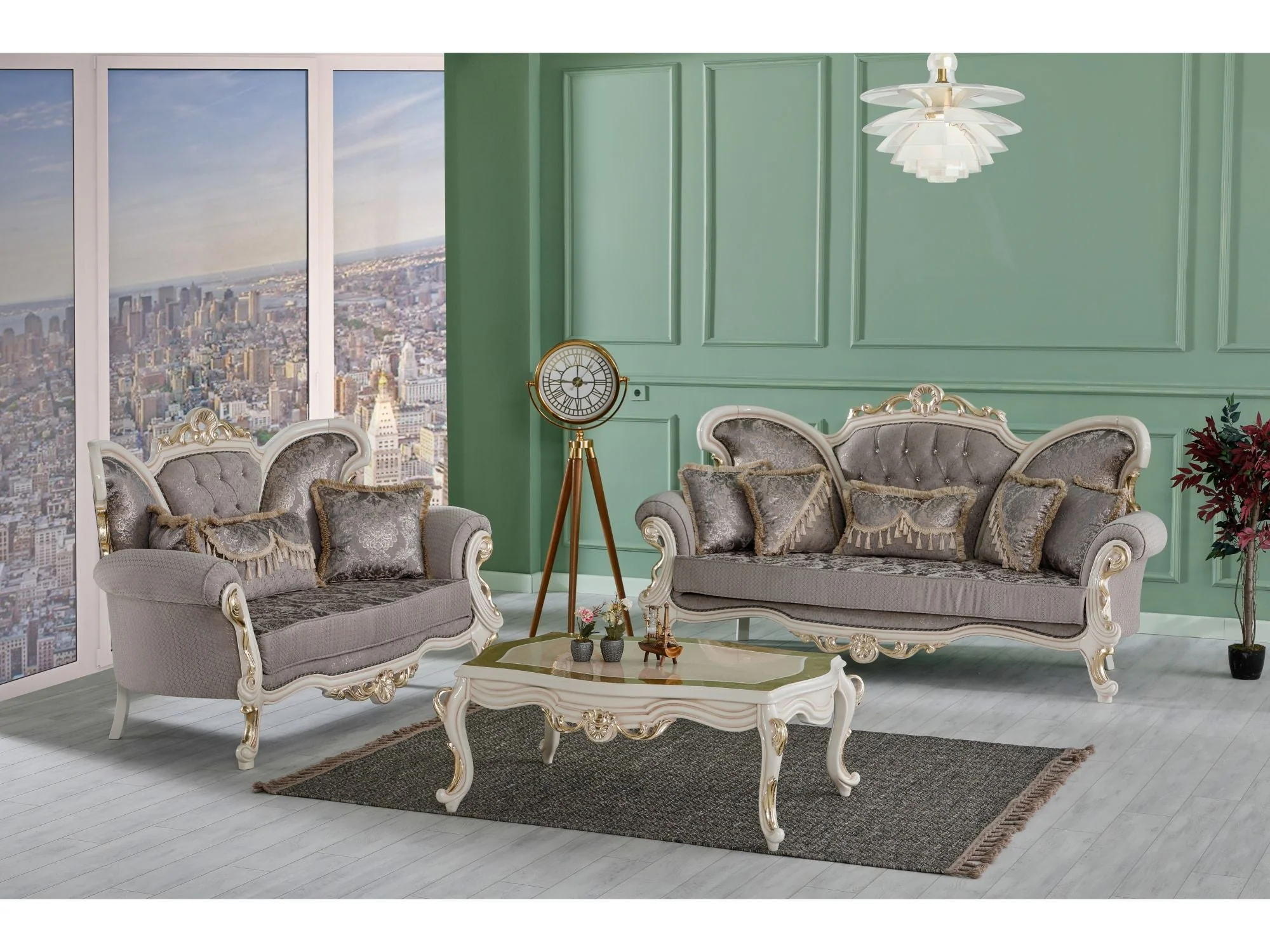 Kelebek Vizon Traditional Loveseat - Image 7