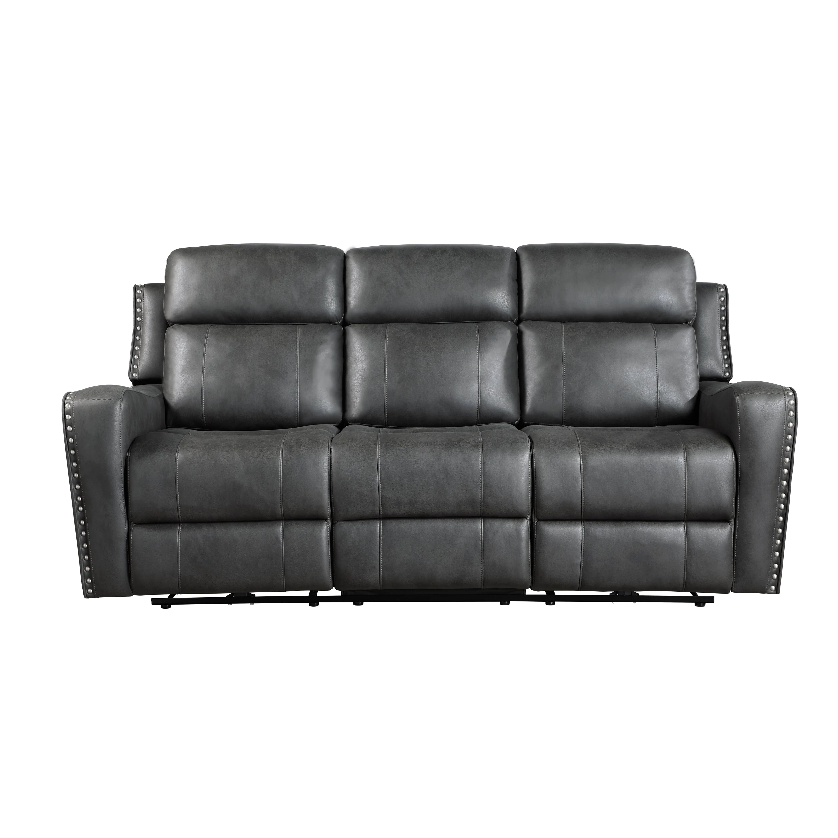 Kellen Smoky Gray Double Reclining Sofa - Image 10