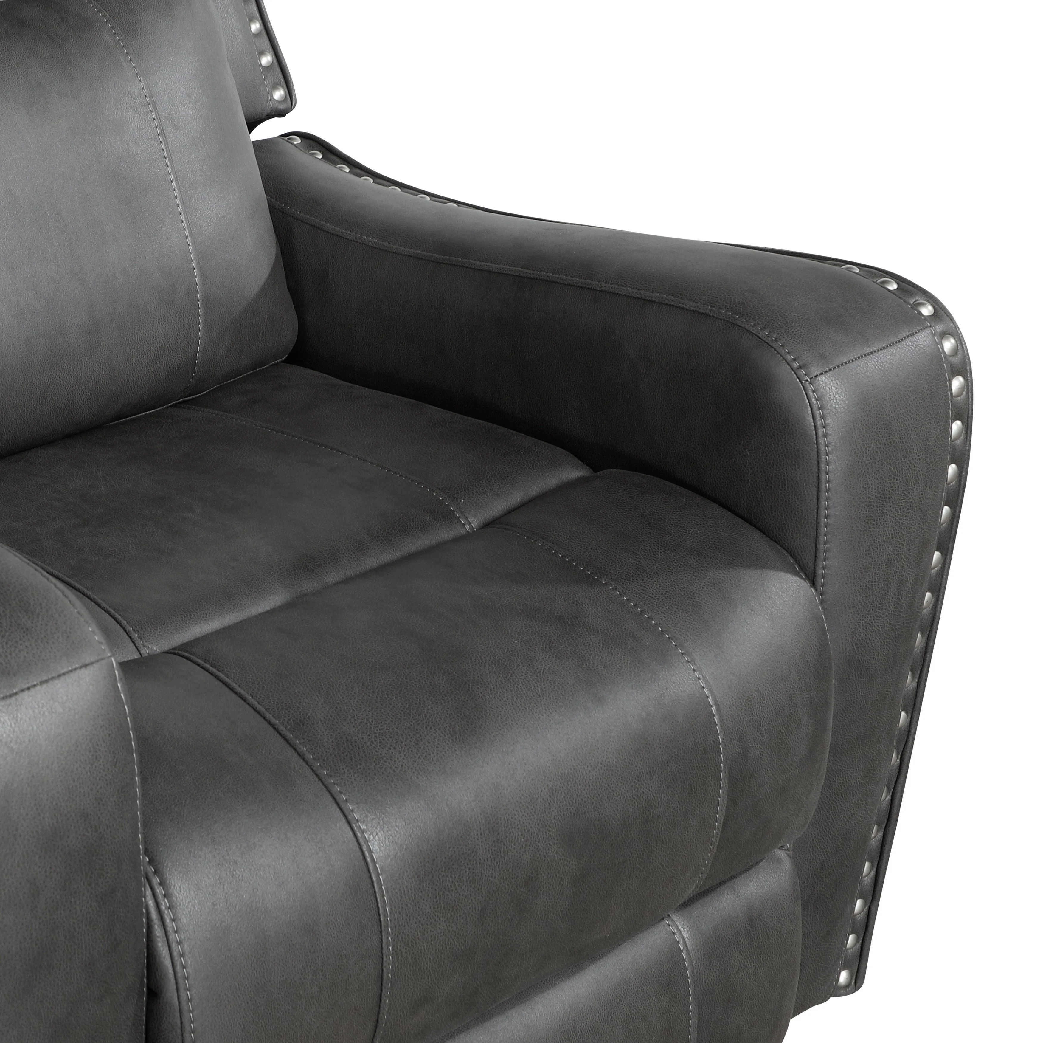 Kellen Smoky Gray Double Reclining Sofa - Image 6