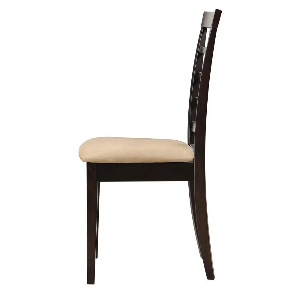 Kelso Cappuccino Lattice Back Dining Chairs, Set of 2 - Image 3