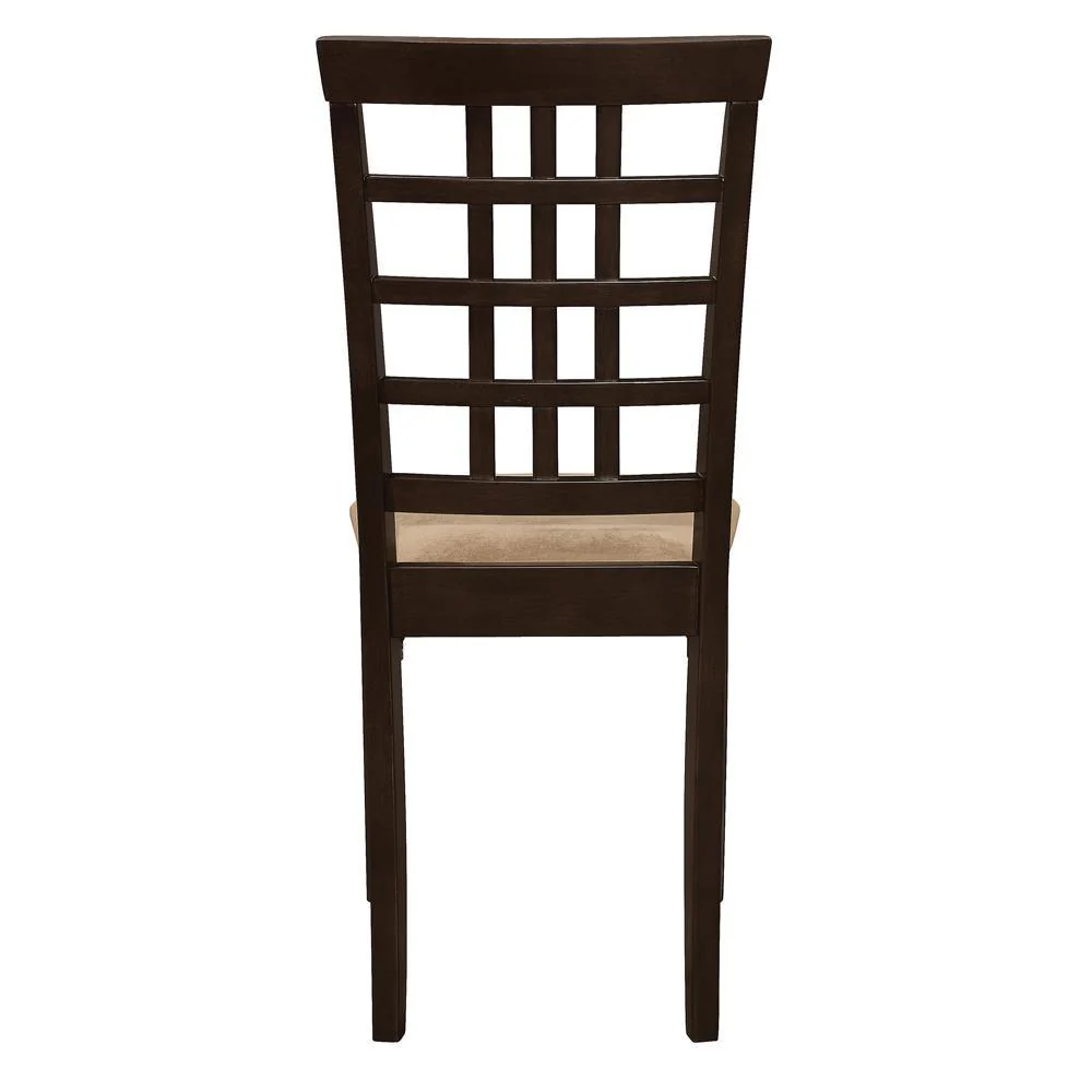 Kelso Cappuccino Lattice Back Dining Chairs, Set of 2 - Image 4