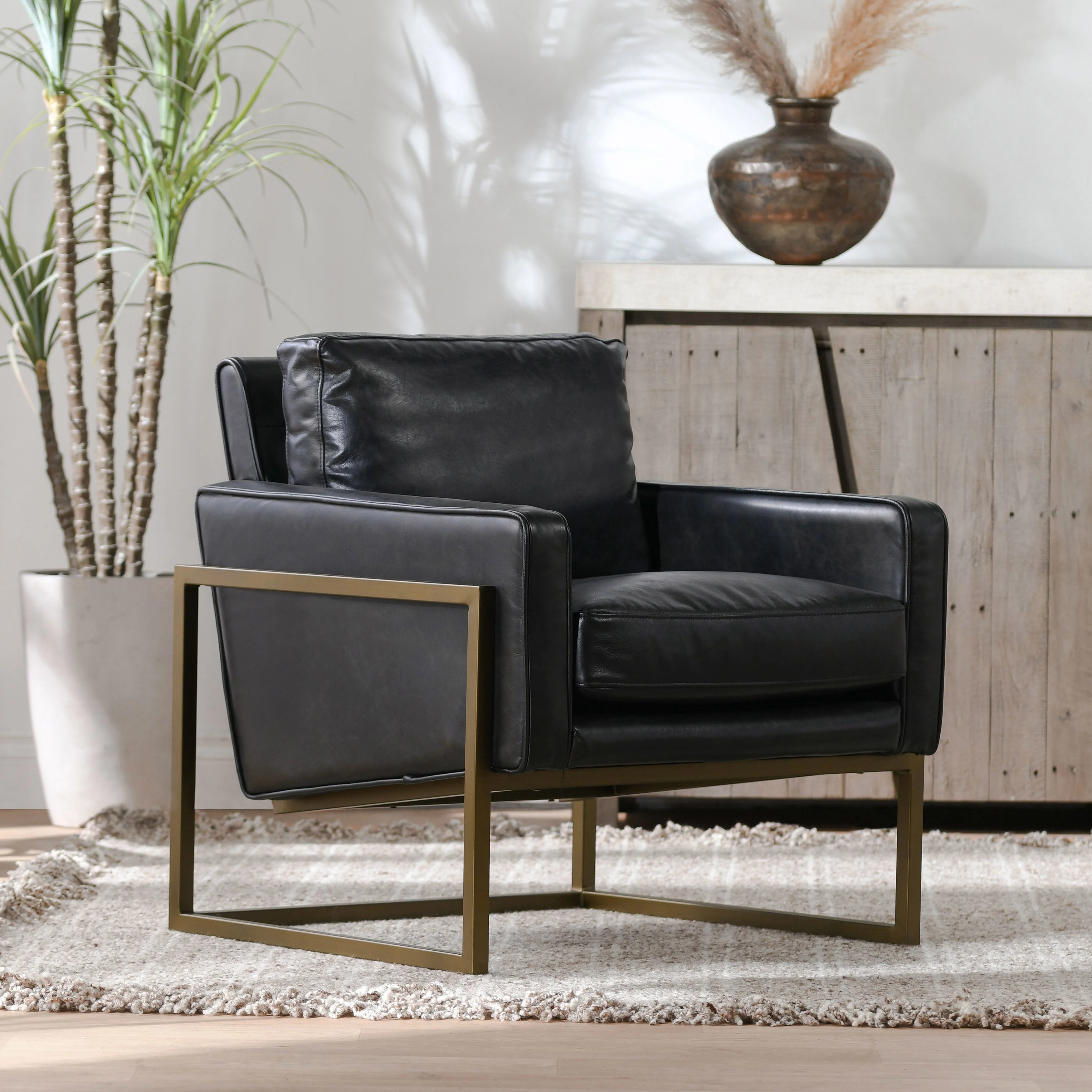 Ken Accent Chair - Jet Black - Image 4
