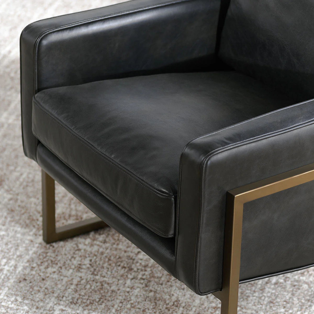 Ken Accent Chair - Jet Black - Image 5