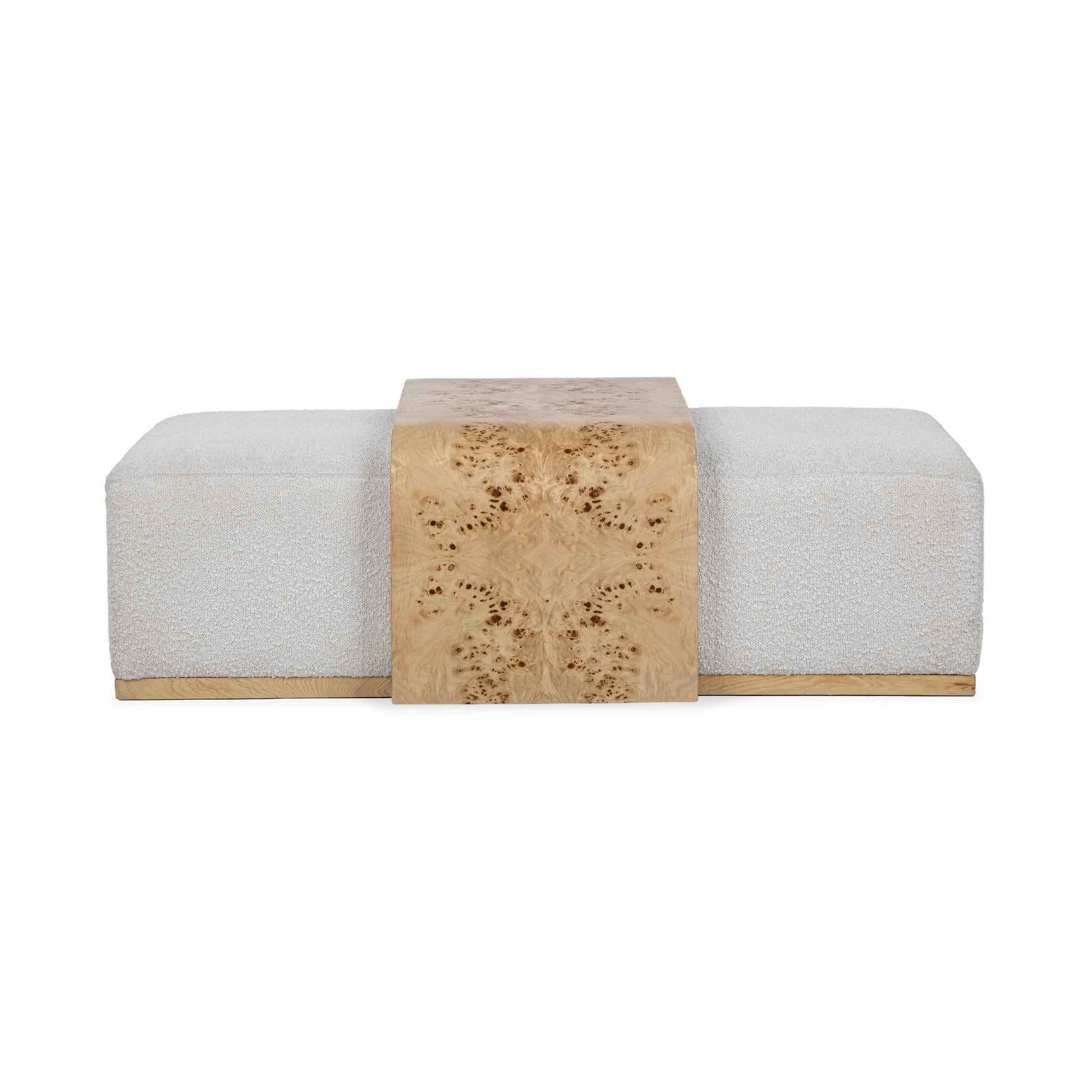 Kenan Ottoman - Creamy Ivory - Image 2