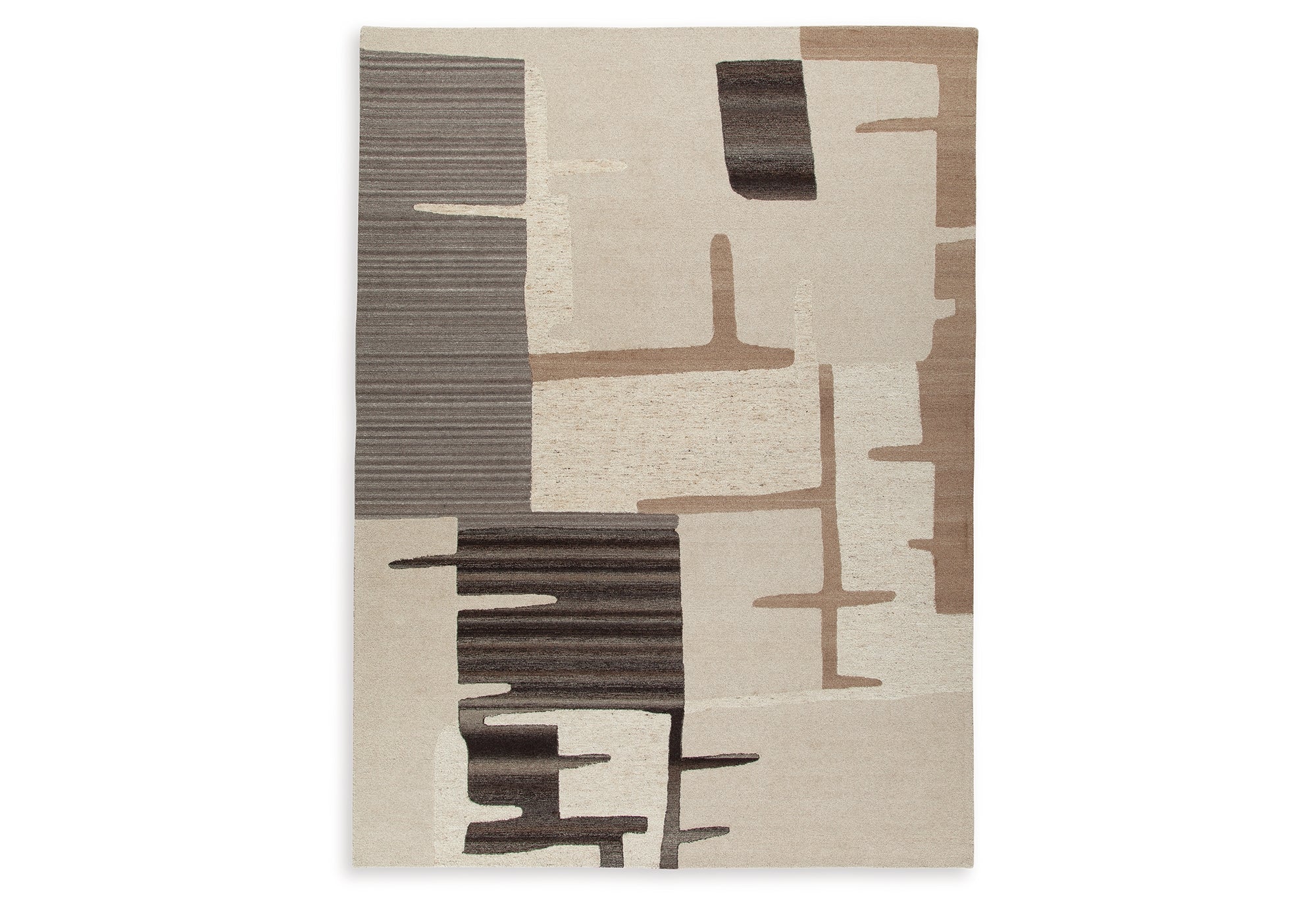 Kencher Beige/Brown Extra Large Rug - Image 6