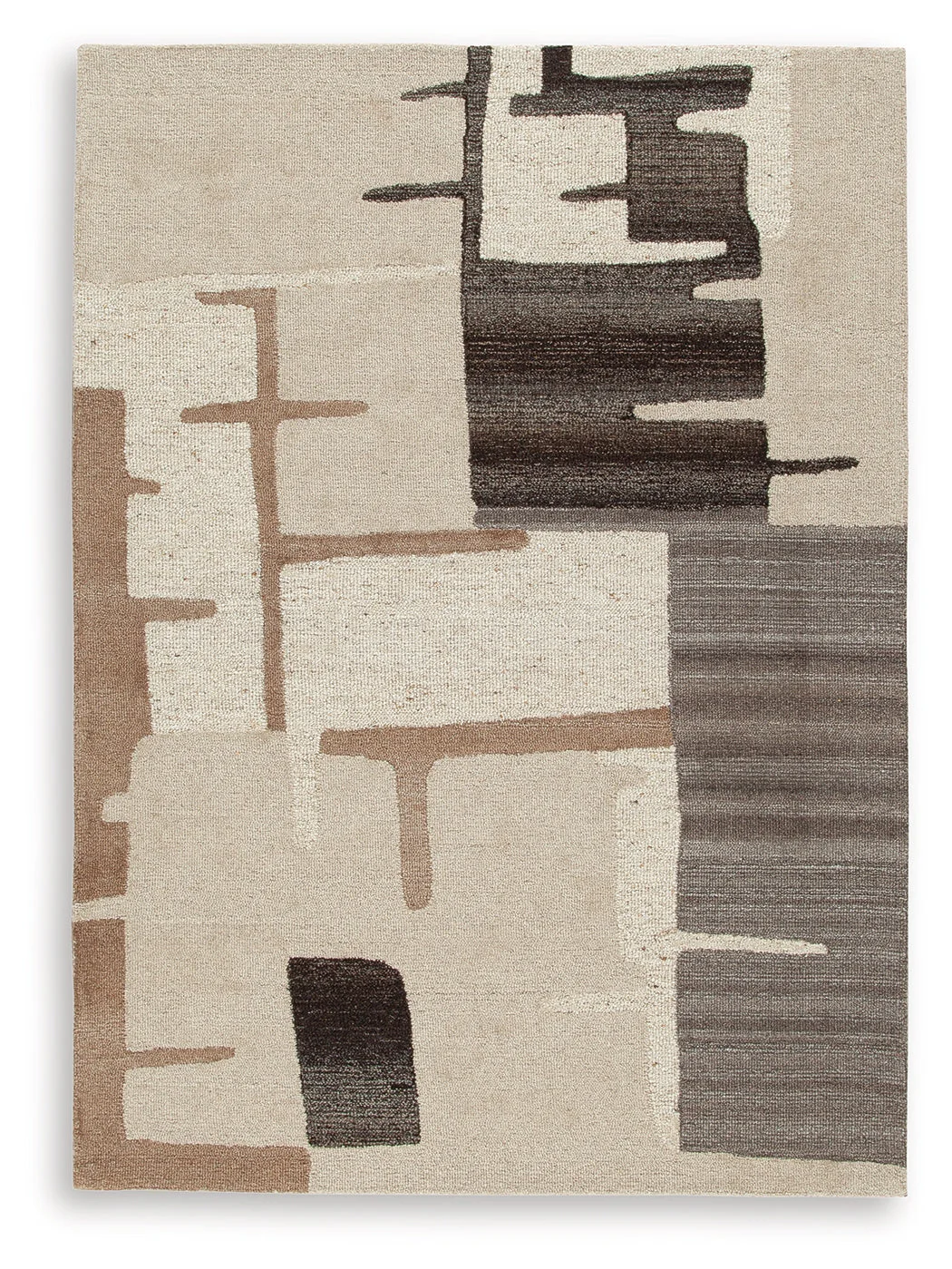 Kencher Beige/Brown Medium Rug - Image 2