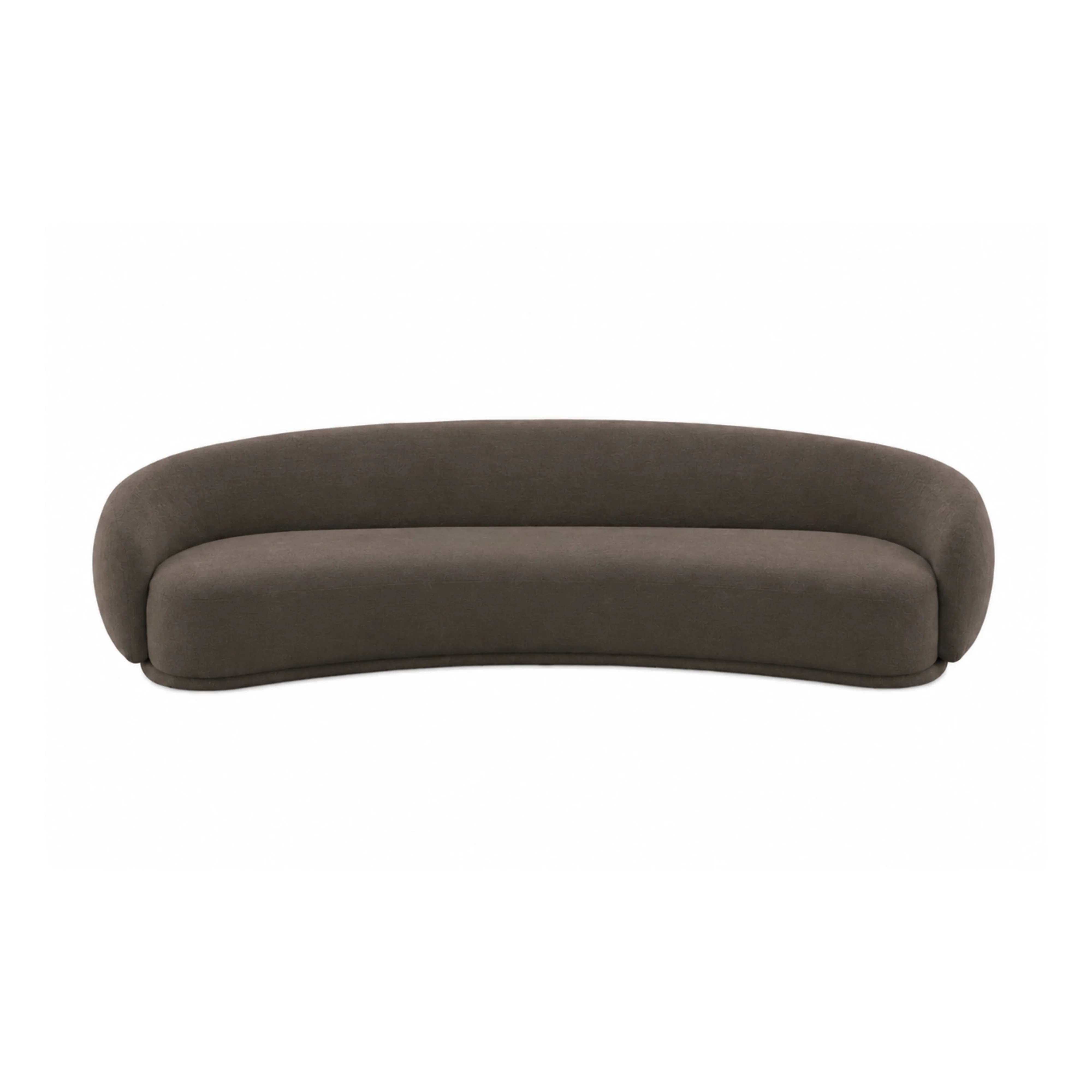 Kendall 120" Java Brown Textured Chenille Sofa - Image 2