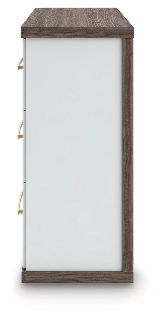 Kendanport Brown/White Six Drawer Dresser - Image 8