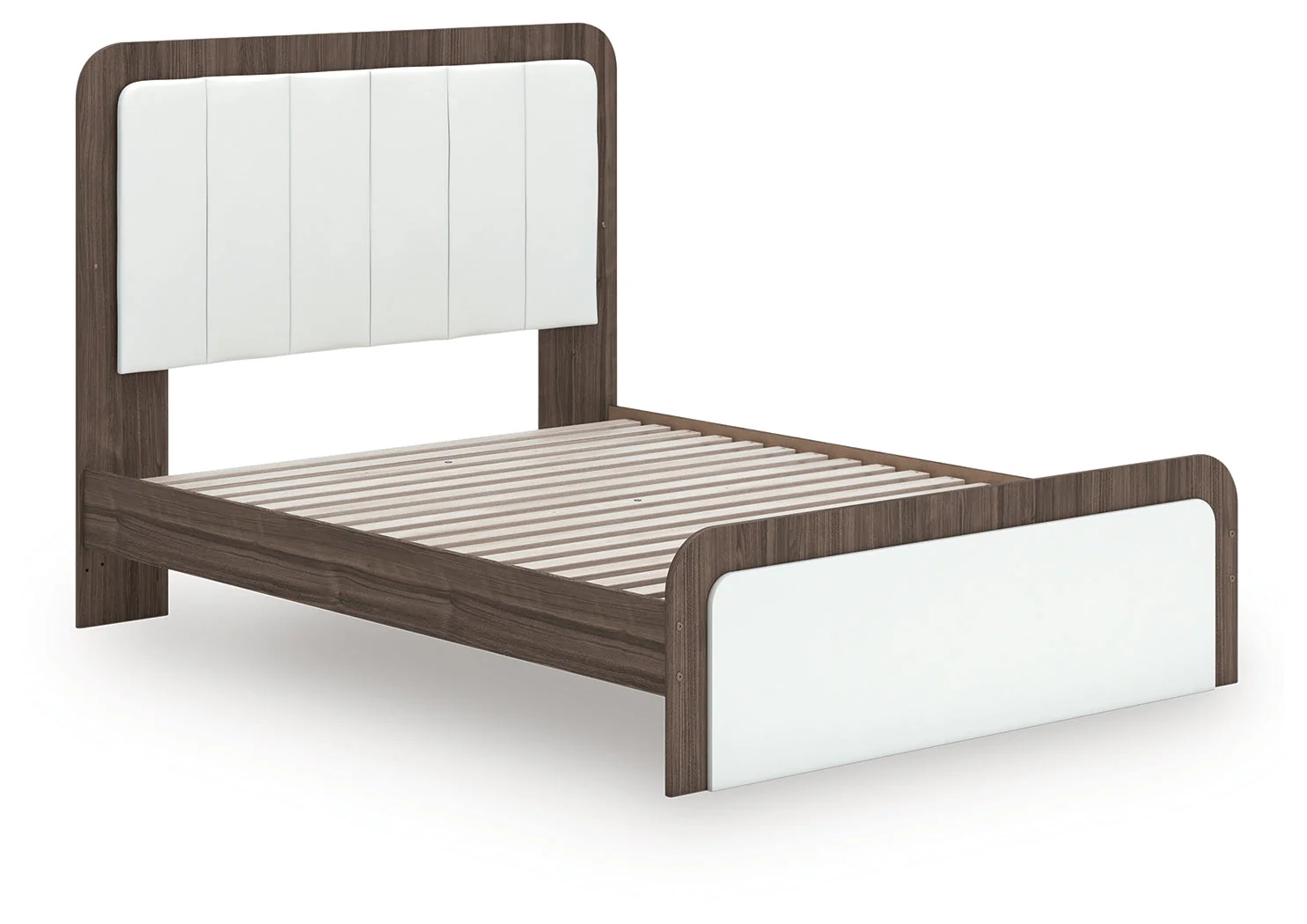 Kendanport Brown/White Upholstered Bedroom Set - Image 5