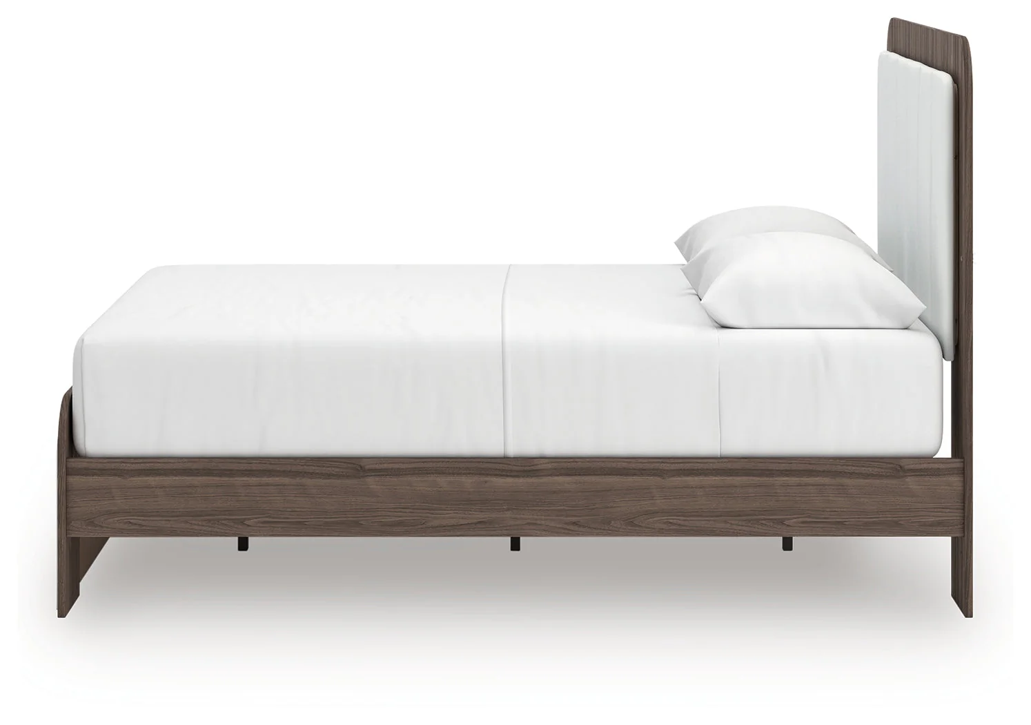 Kendanport White/Brown Queen Upholstered Bed - Image 9