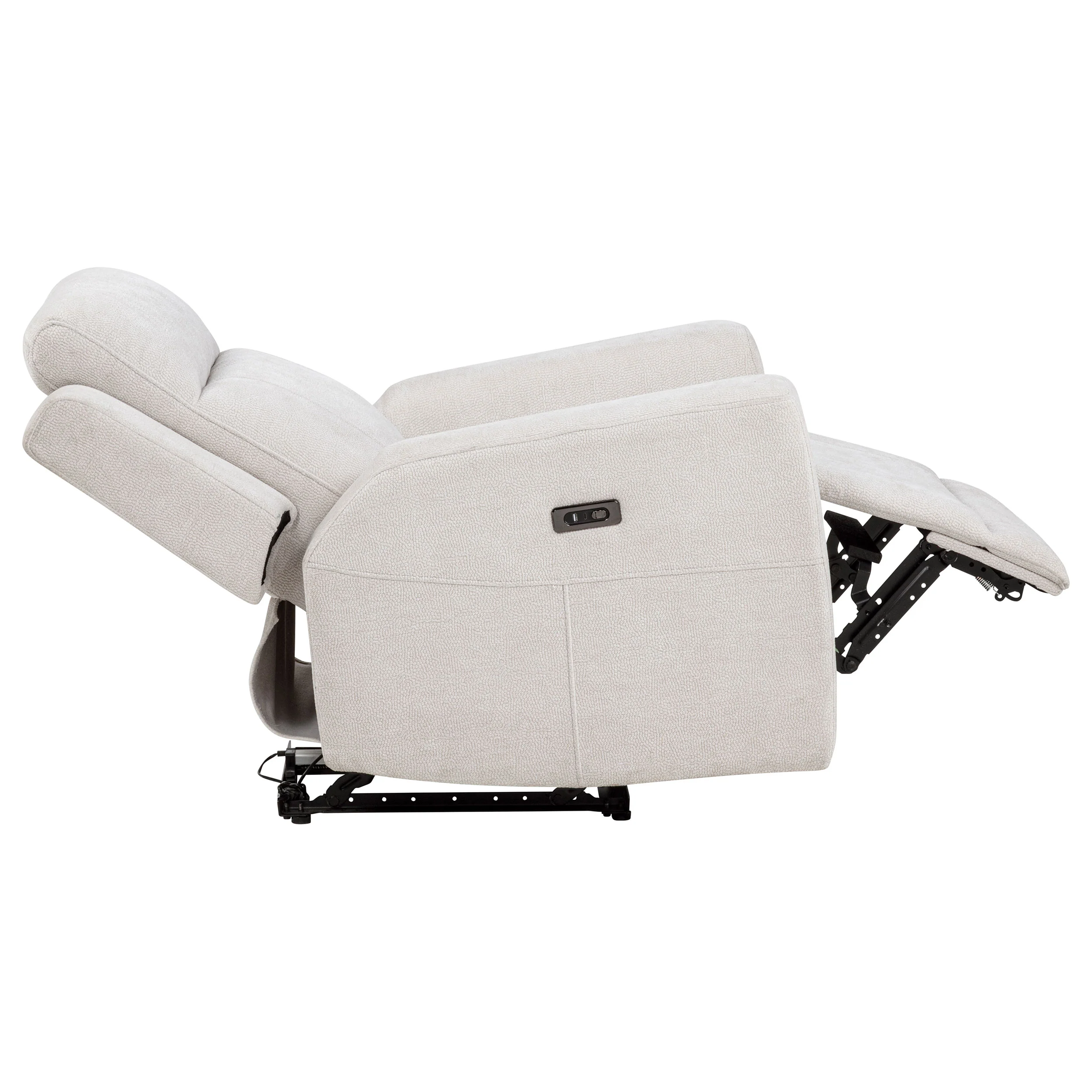 Kennett Ivory 3-piece Chenille Power Reclining Sofa Set - Image 14