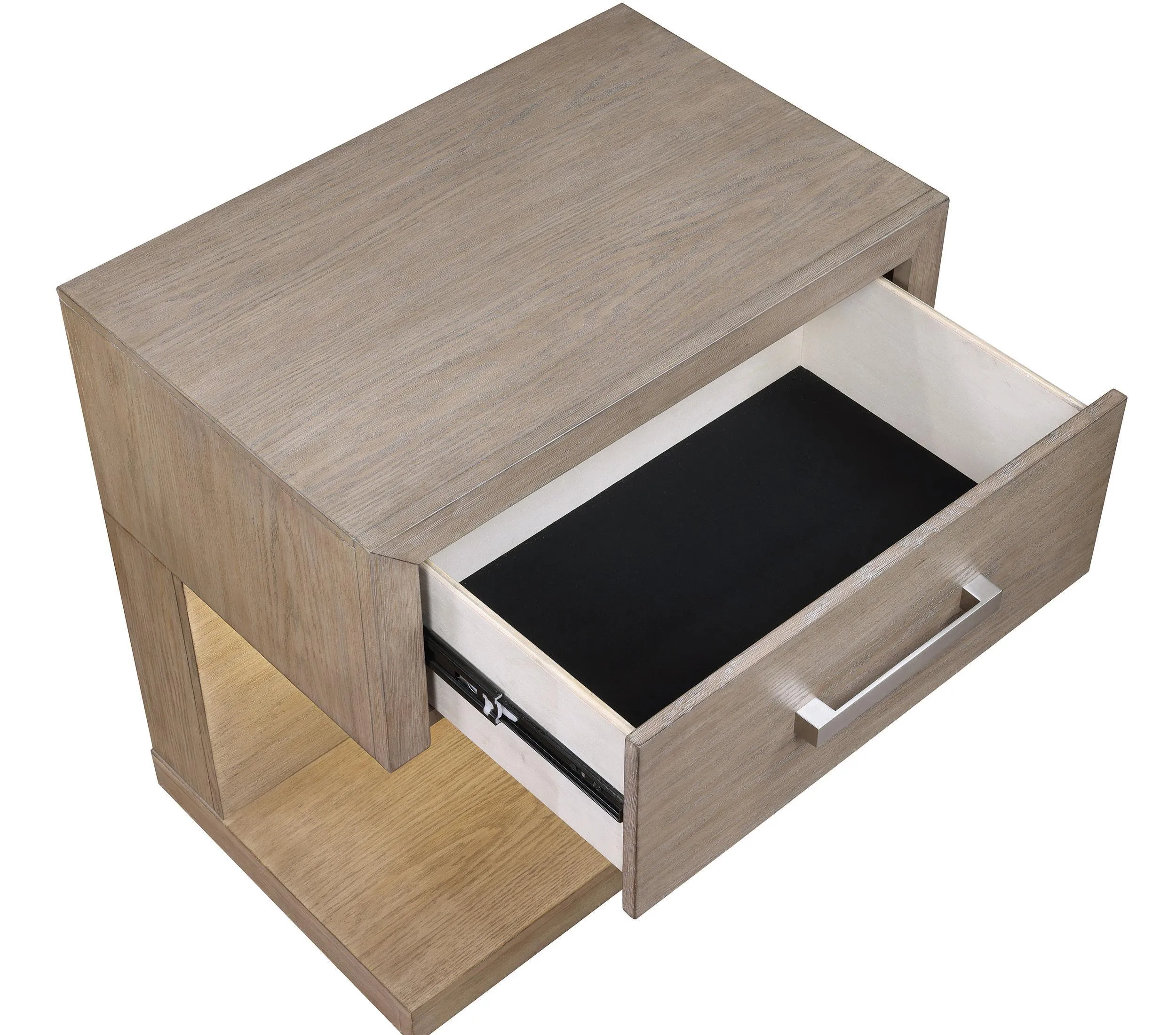 Kenora Barley Brown 1-drawer Nightstand Bedside Table - Image 10