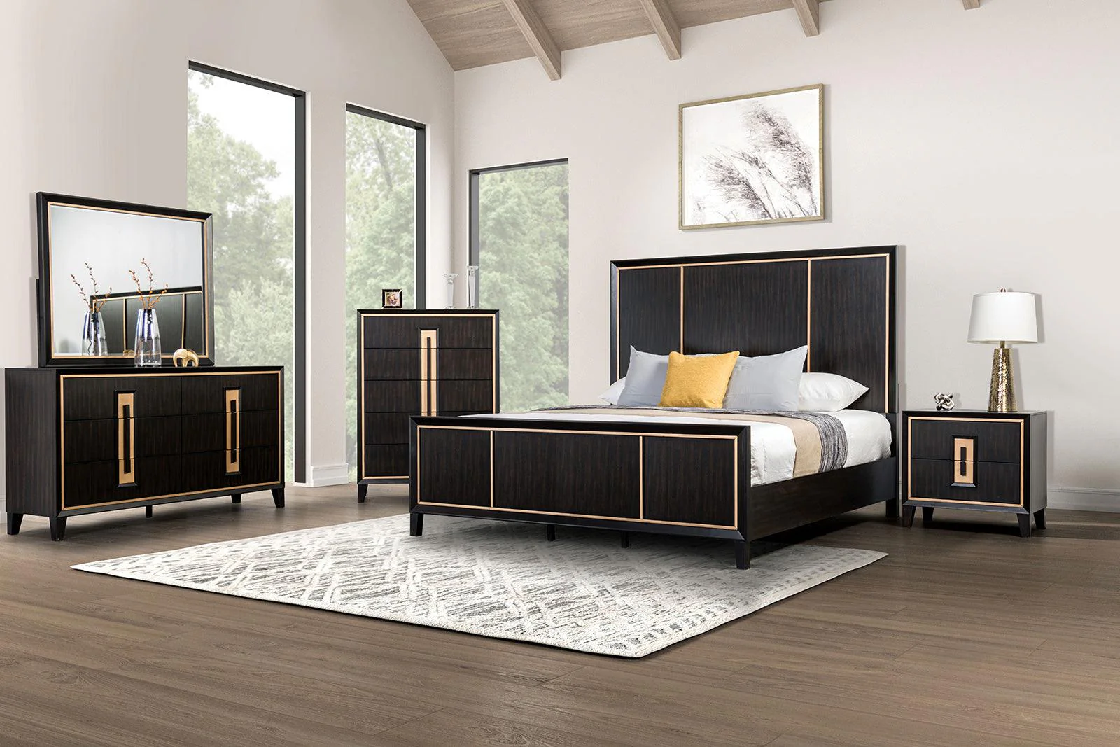 Kenyada Espresso Queen Panel Bed - Image 2