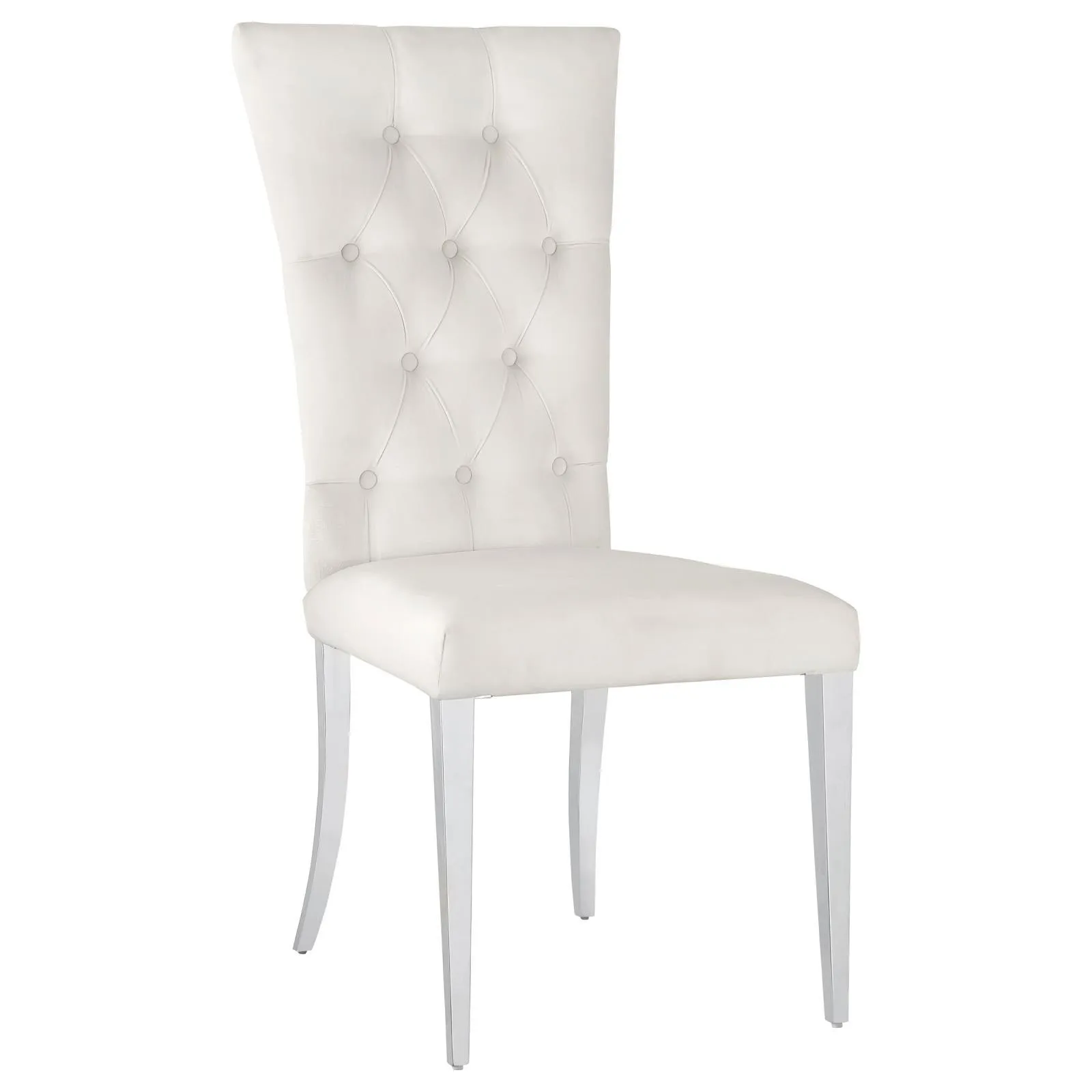 Kerwin White/Chrome 7-Piece Dining Set - Image 4