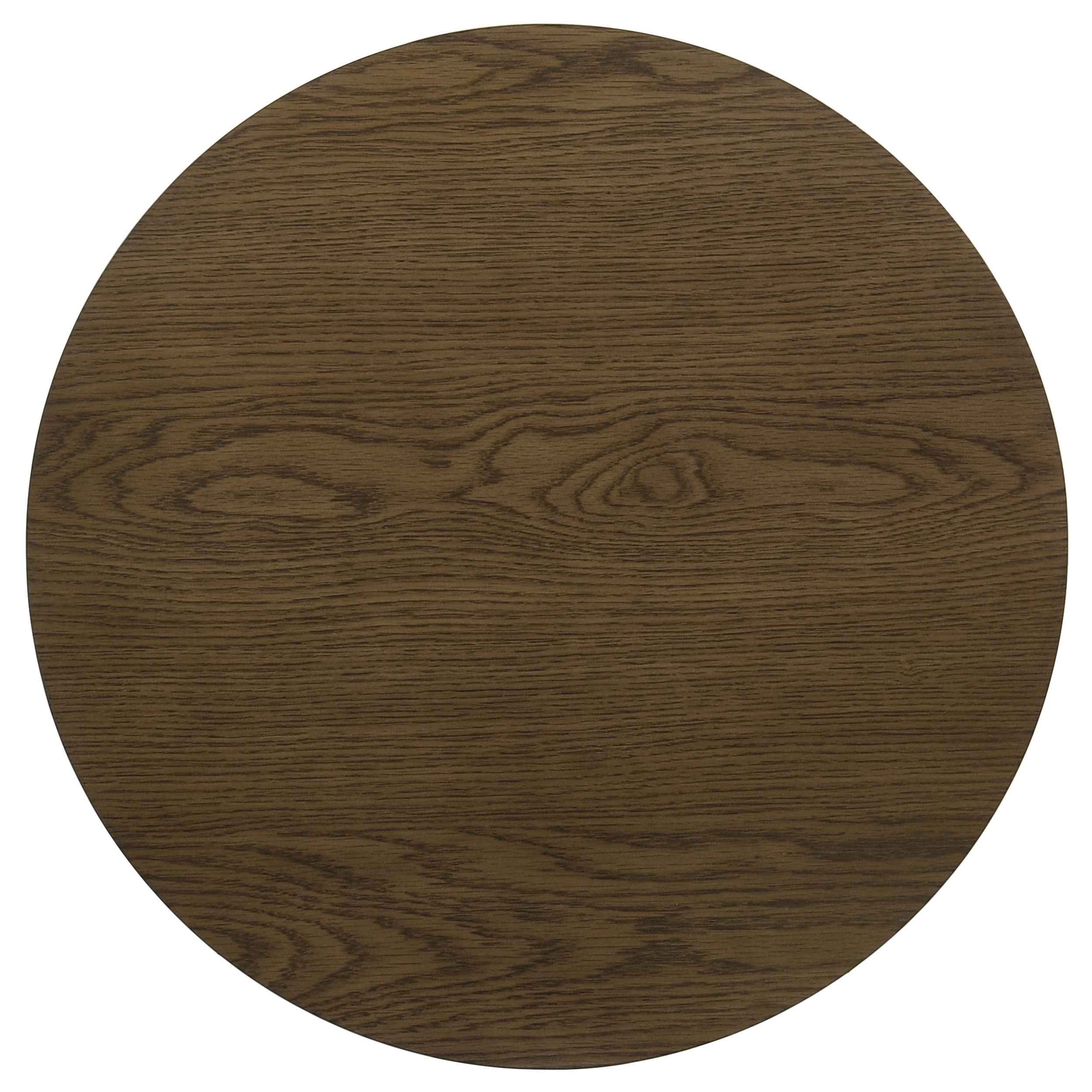 Kessler Brown 2-piece Round Sculptural Wood Coffee Table Set - Image 6
