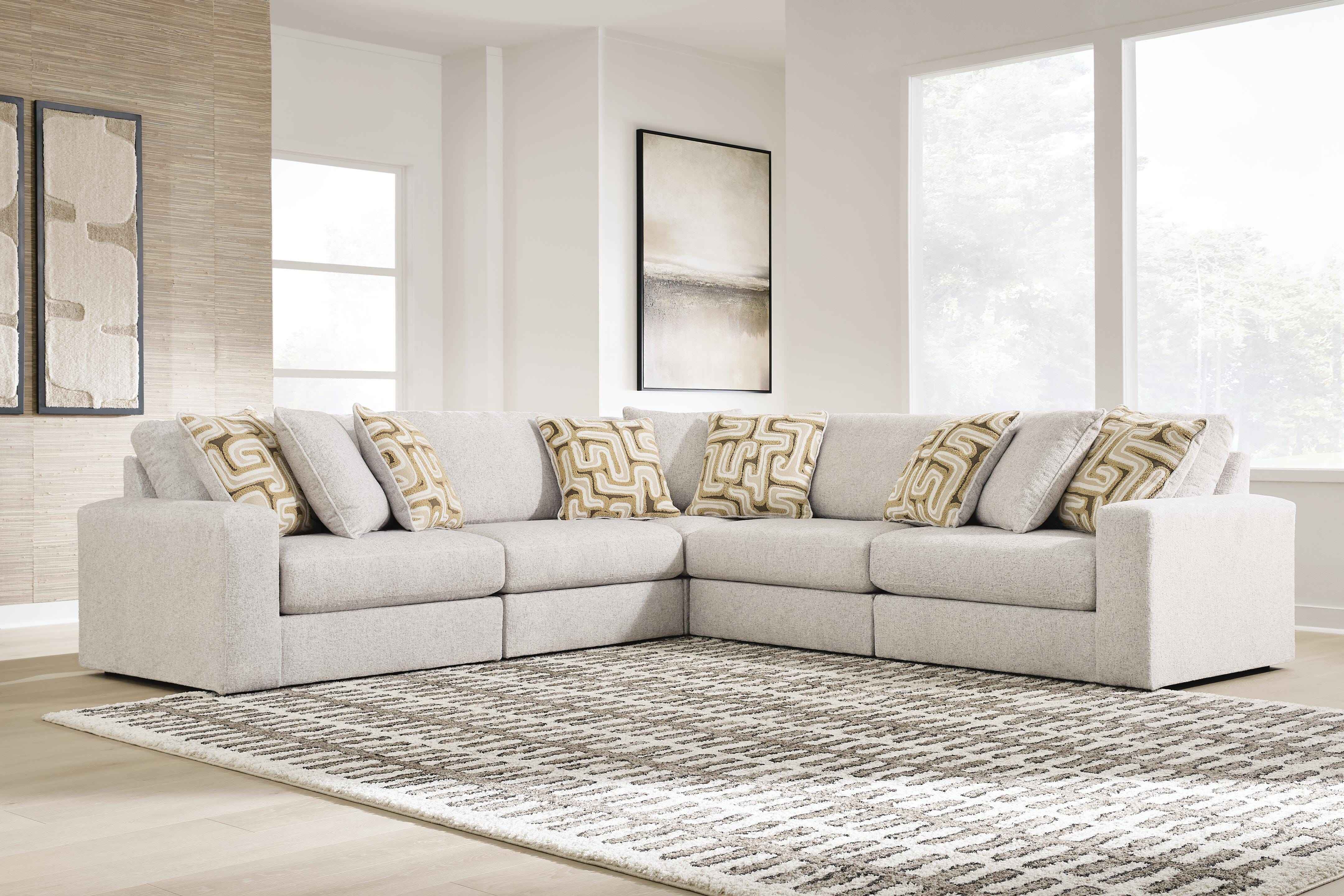 Kestrie Feathered 5-Piece Sectional
