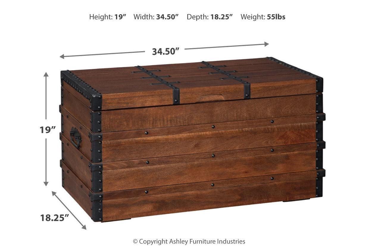 Kettleby Brown Storage Trunk - Image 5