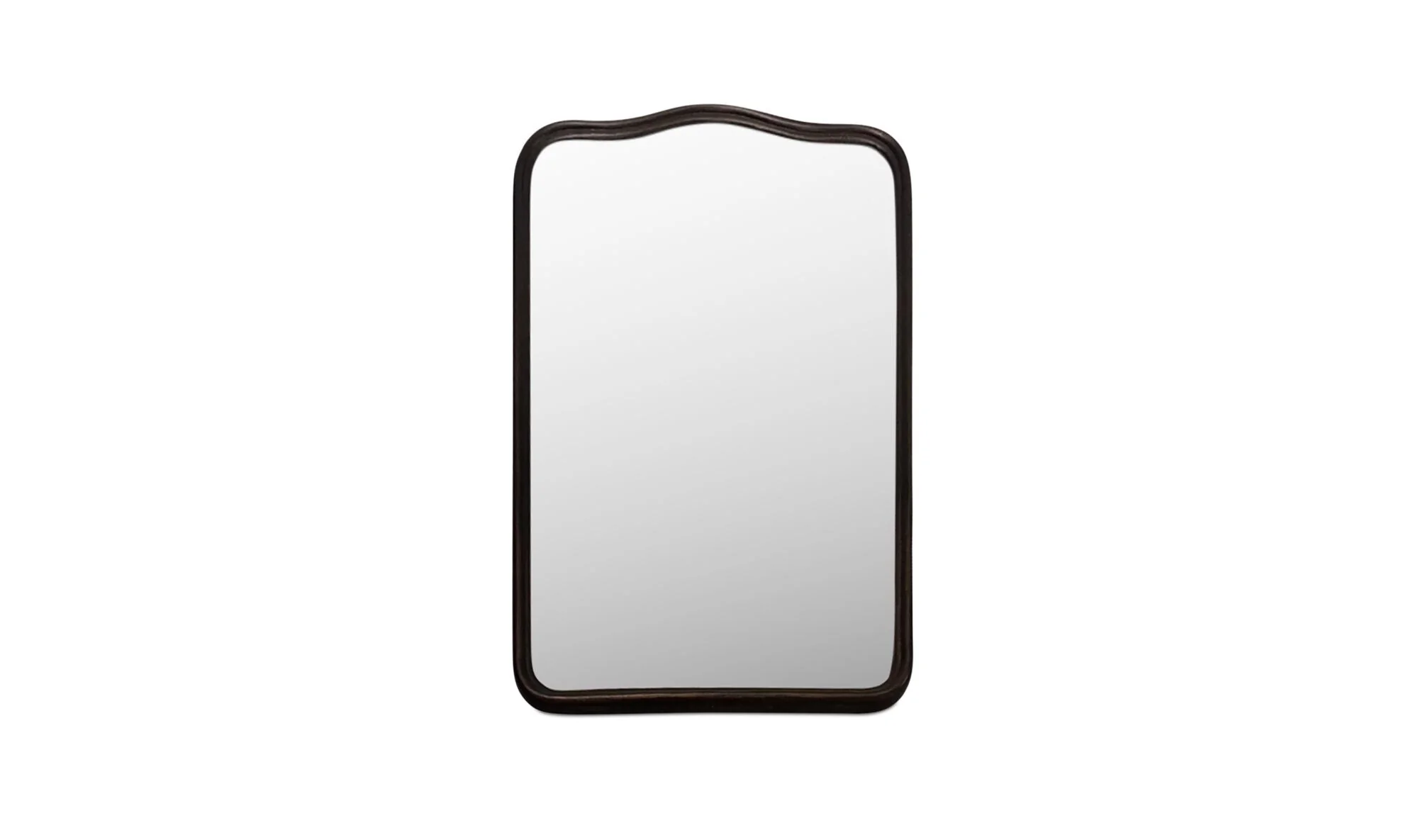 Keyes Mirror Blackened Bronze Cast Aluminum