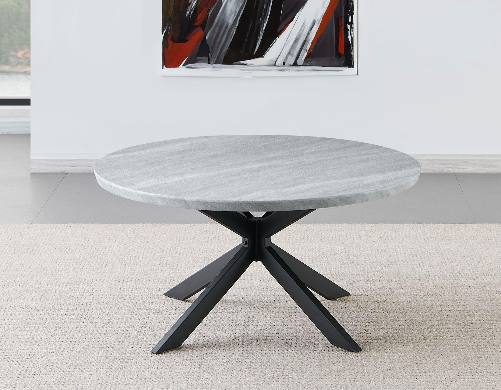 Keyla Faux-Marble Round Cocktail Table - Image 10