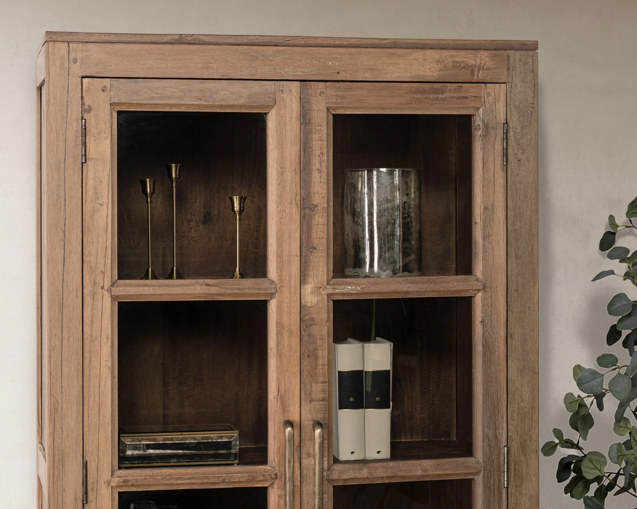 Kharga Tall Display Cabinet - Natural - Image 9