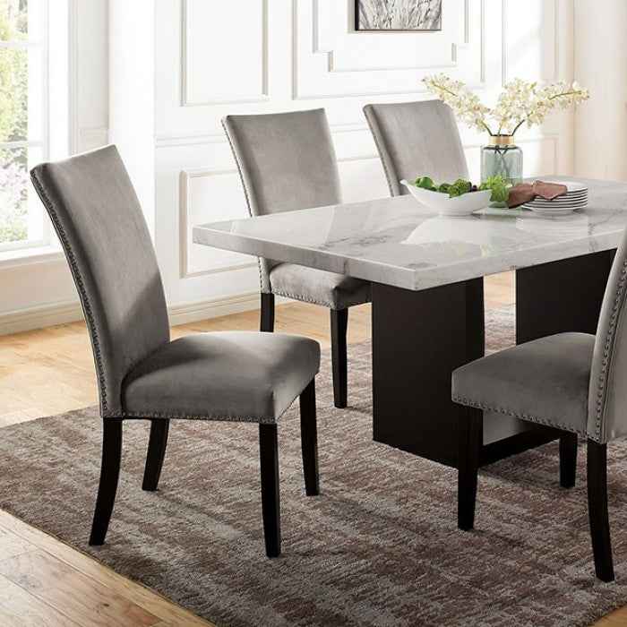 Kian White/Black 7-Piece Dining Room Set - Image 2