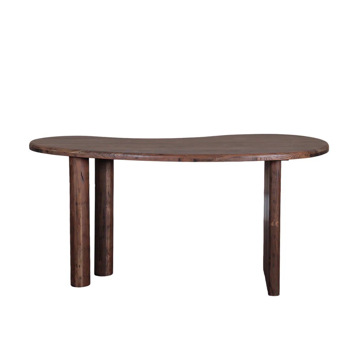 Kidney Shaped Wood Writing Desk - Image 2