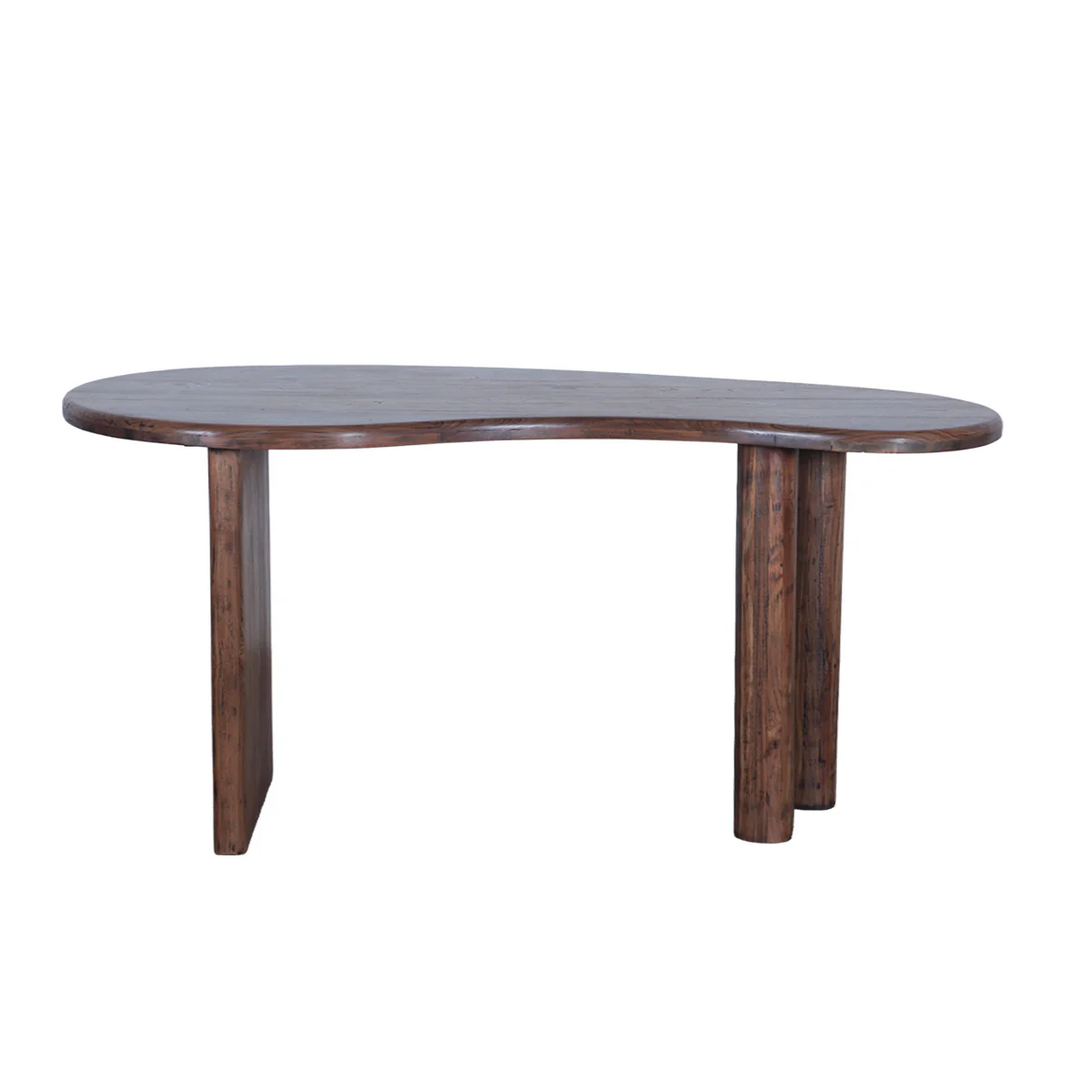 Kidney Shaped Wood Writing Desk - Image 4