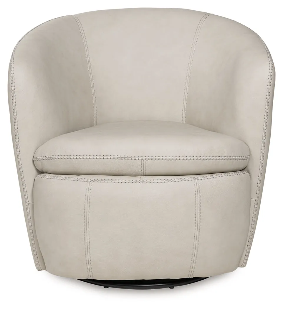 Kierreys Bone Swivel Accent Chair
