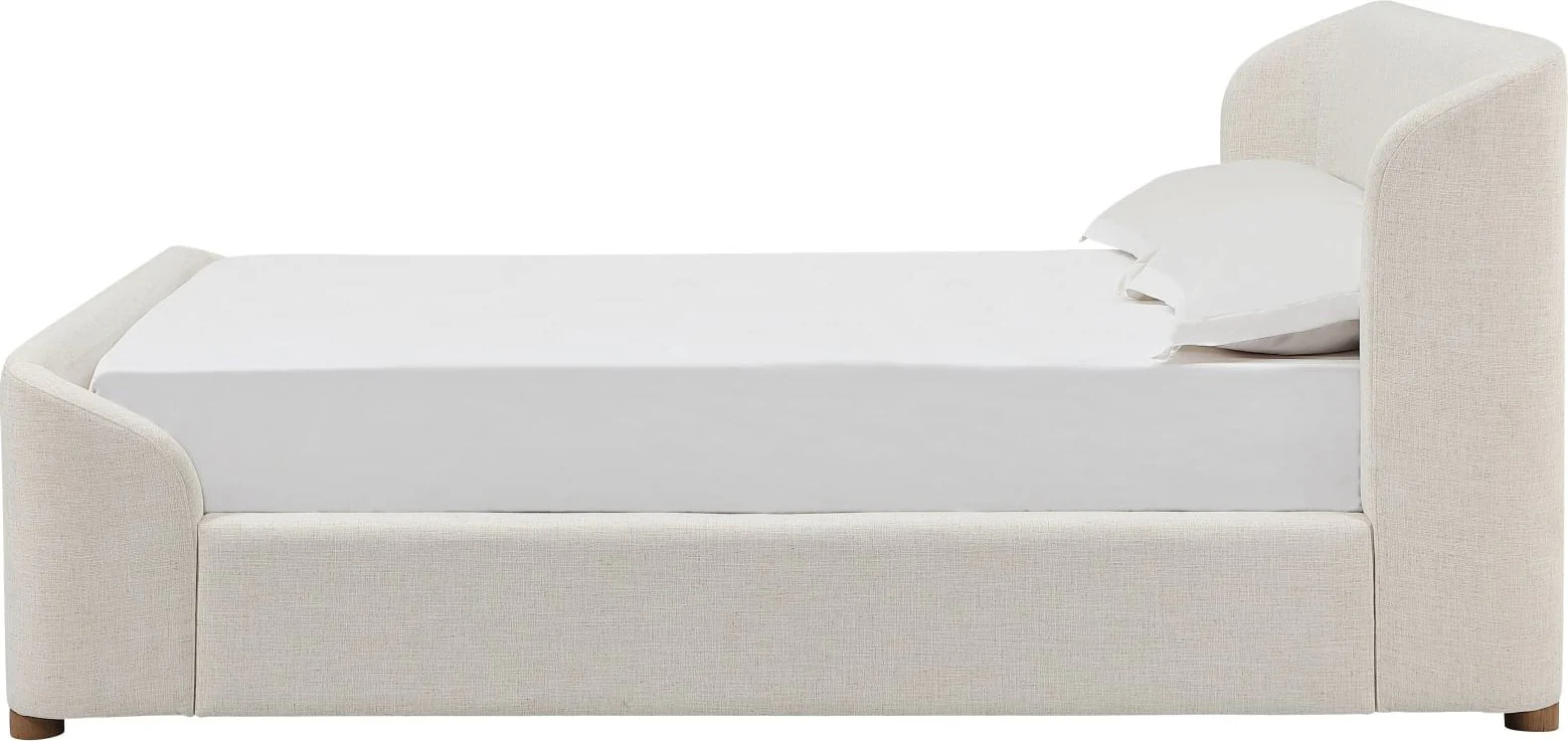 Kiki Whipped Honey Upholstered California King Bed - Image 4