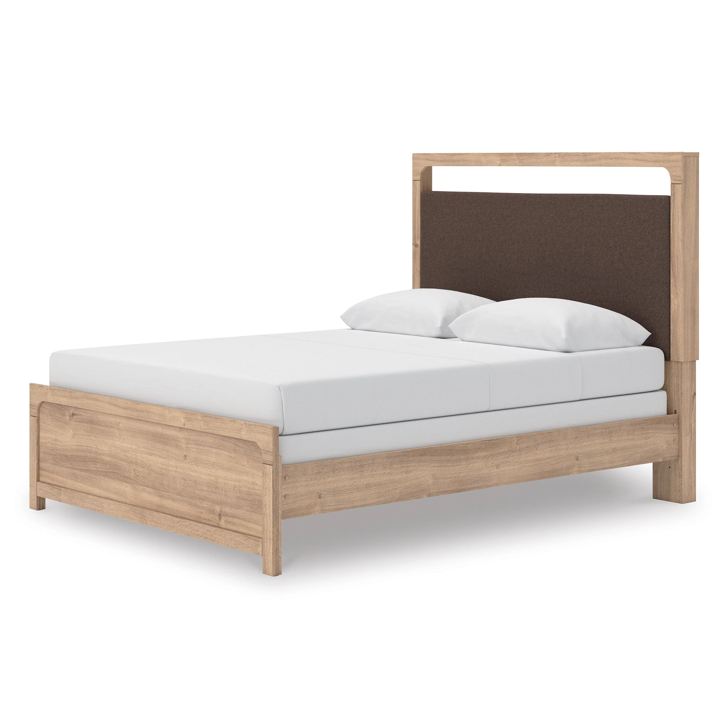 Kinlanni Tan Upholstered Panel Bedroom Set - Image 4