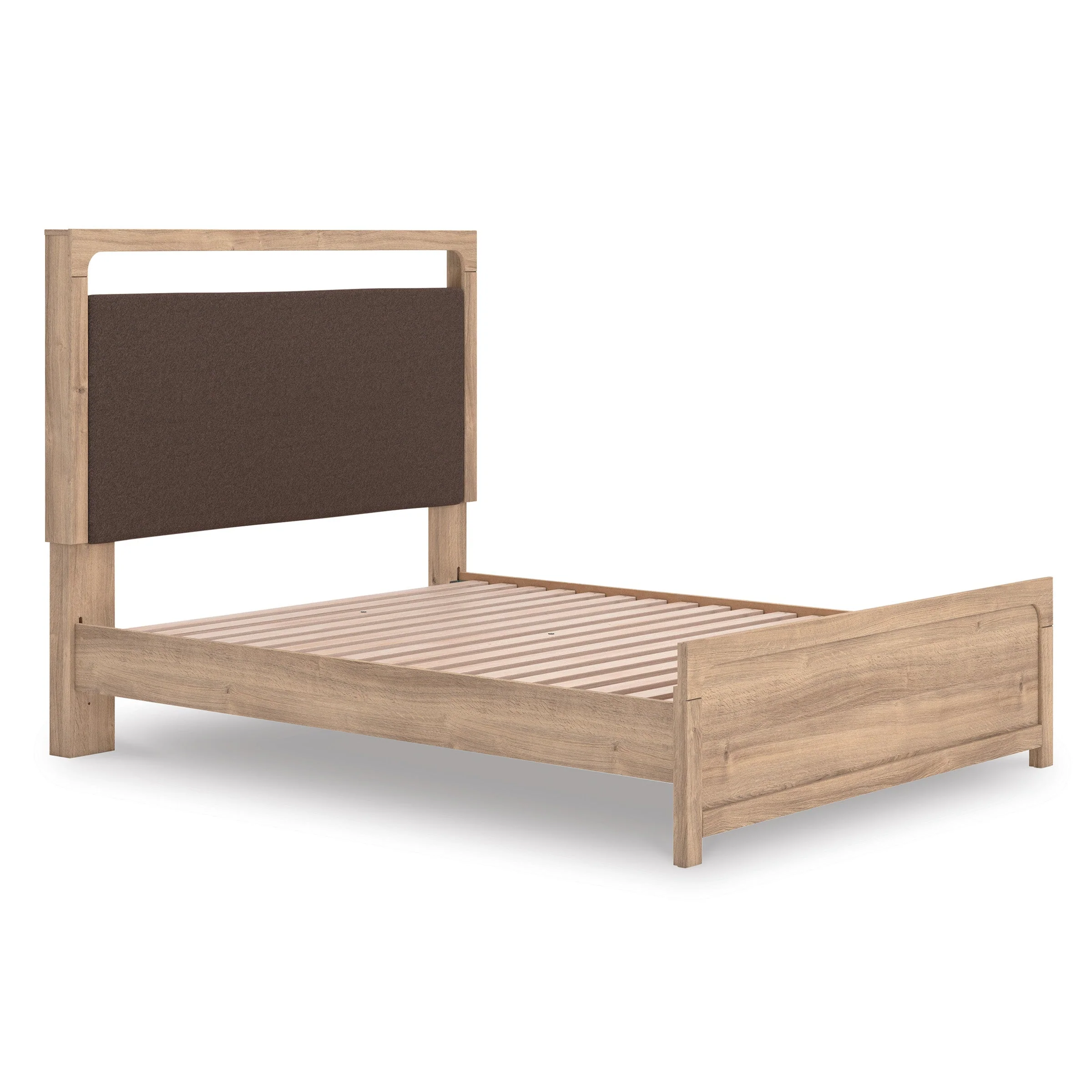 Kinlanni Tan Upholstered Platform Bedroom Set - Image 5