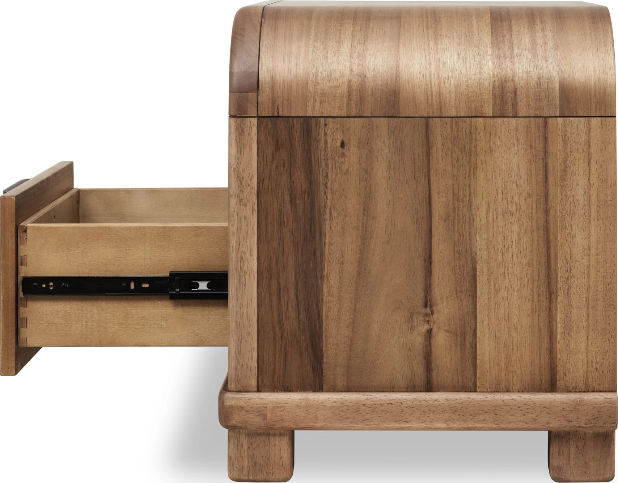 Kione Lioness One Drawer Acacia Wood Nightstand - Image 5