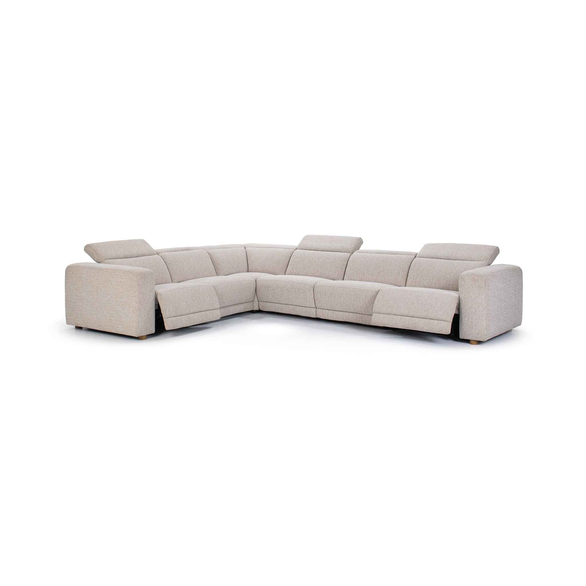 Knoxville 6 Piece Reclining Sectional - Gray - Image 3