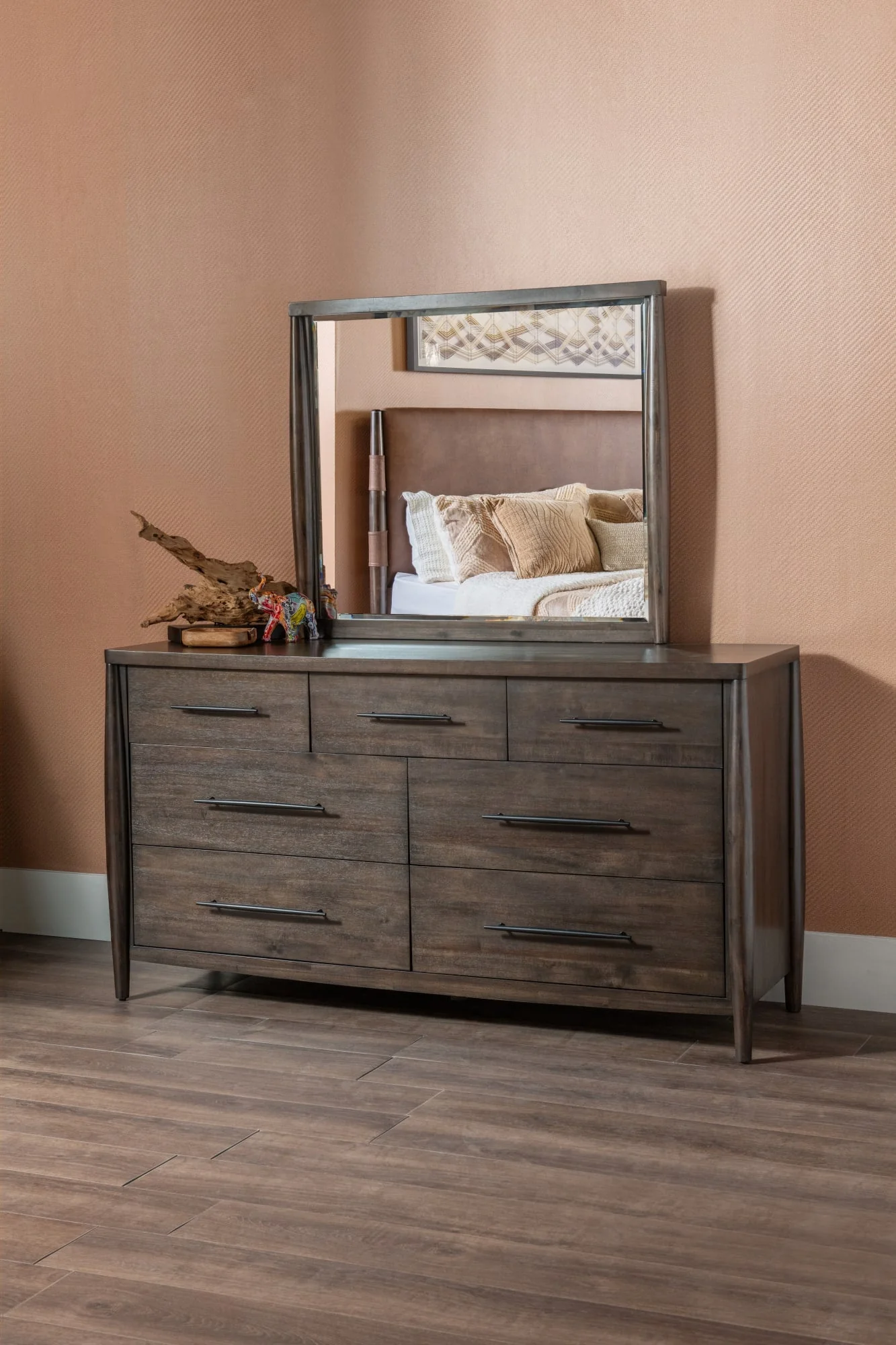 Koko Minx Beveled Glass Wall or Dresser Mirror - Image 5