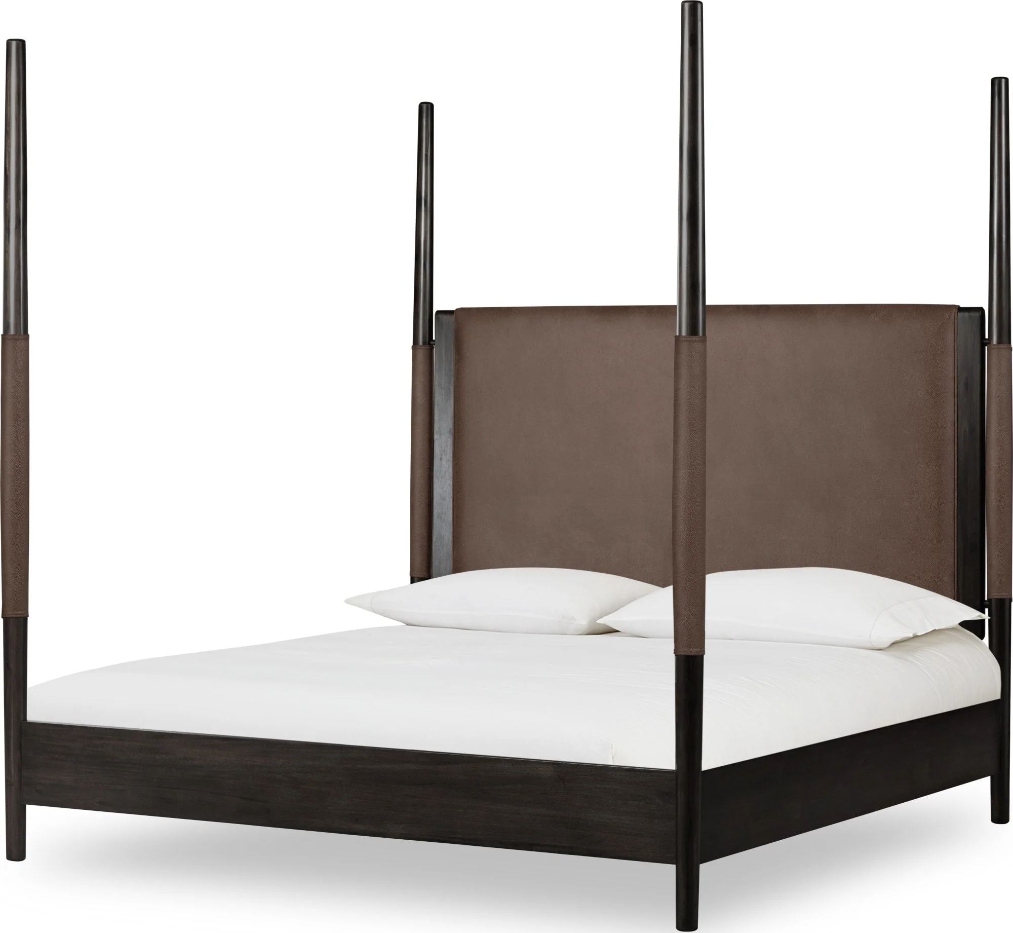 Koko Minx Queen Upholstered Poster Bed - Image 4