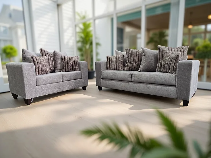 Kora Smoke Sofa & Loveseat