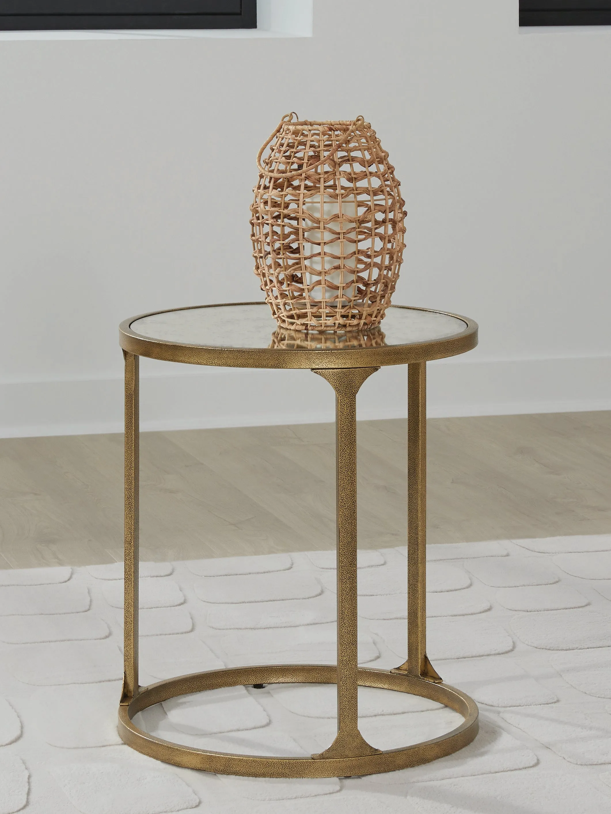 Korajane Antique Gold End Table