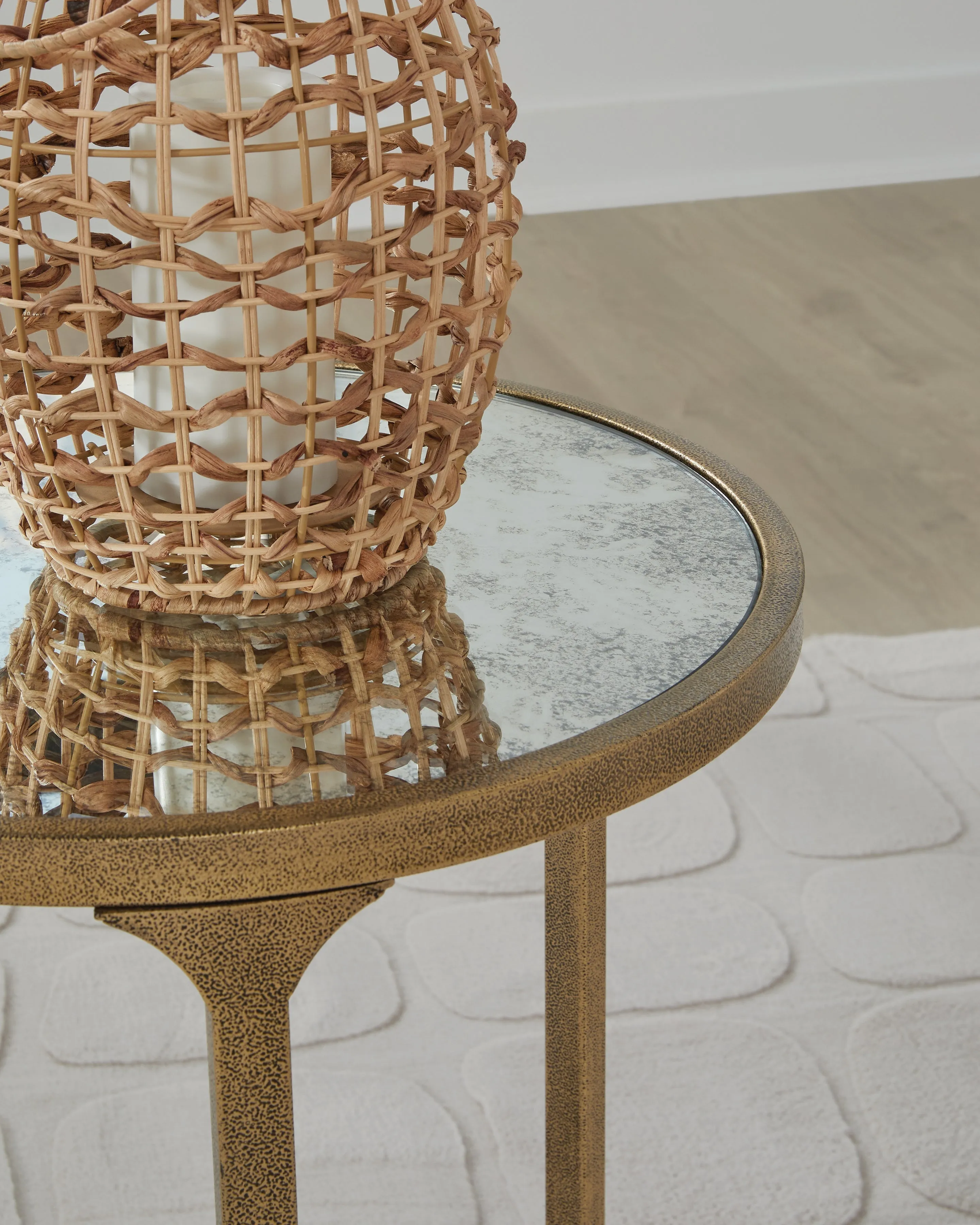 Korajane Antique Gold End Table - Image 2