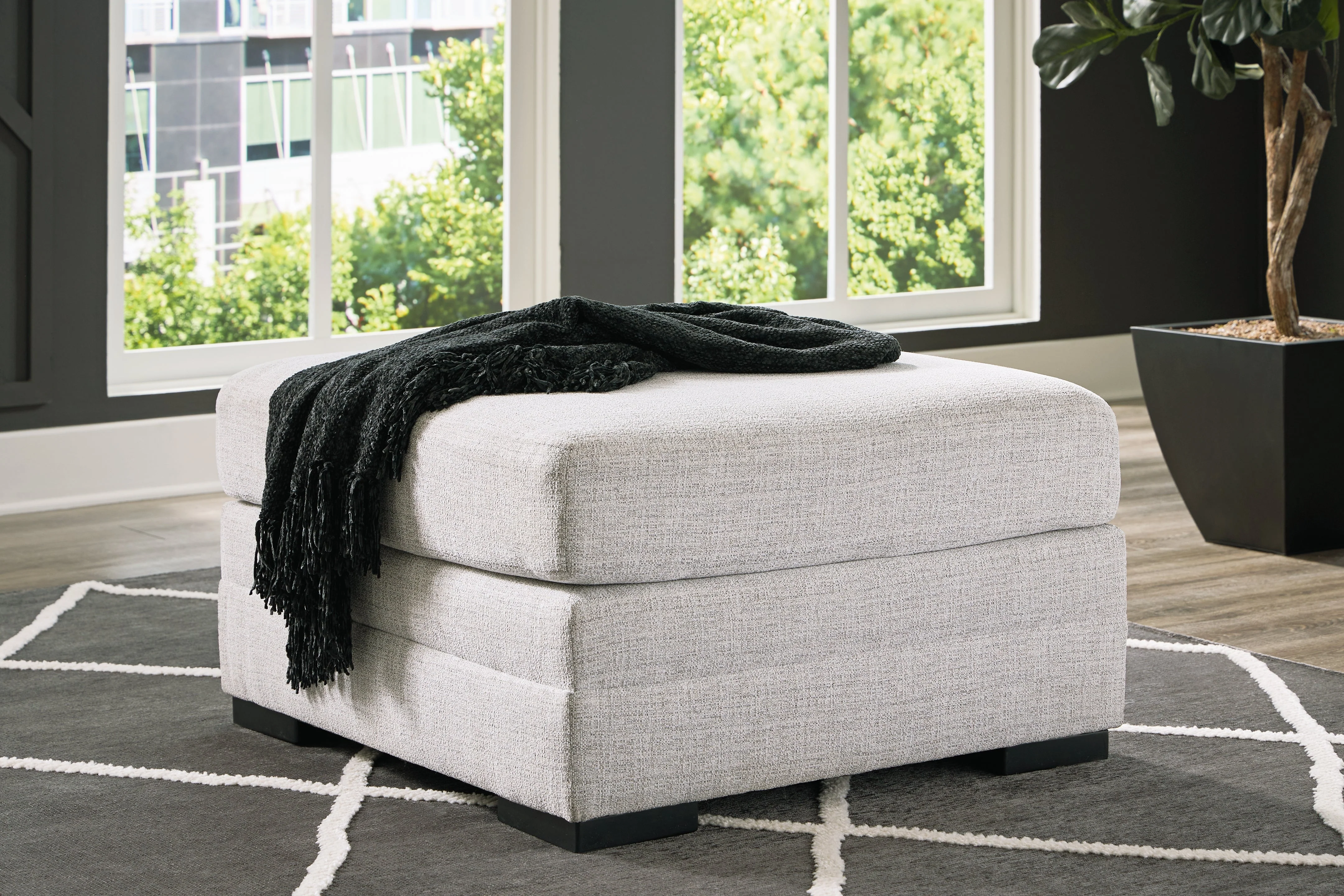 Koralynn Stone 3-Piece RAF Sectional with Ottoman - Image 8