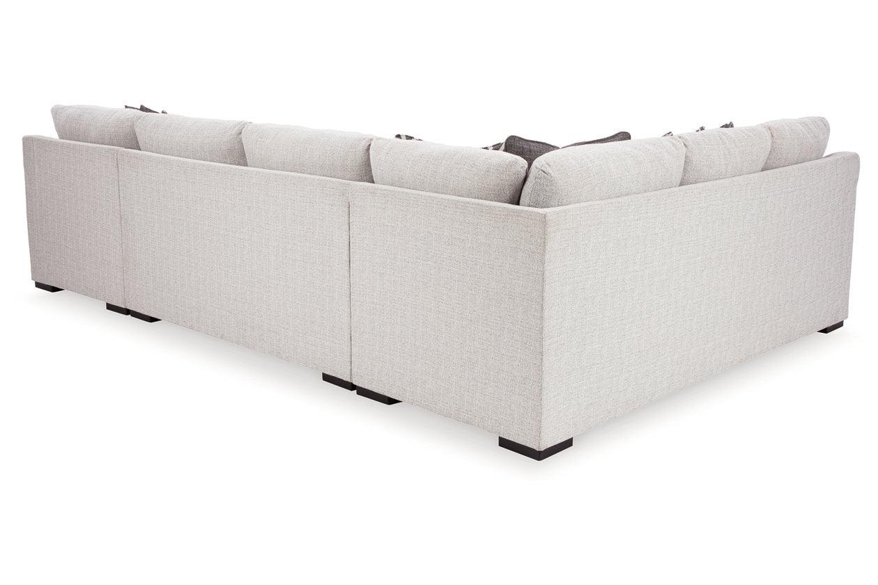 Koralynn Stone 3-Piece Right Arm Facing Chaise Sectional - Image 3