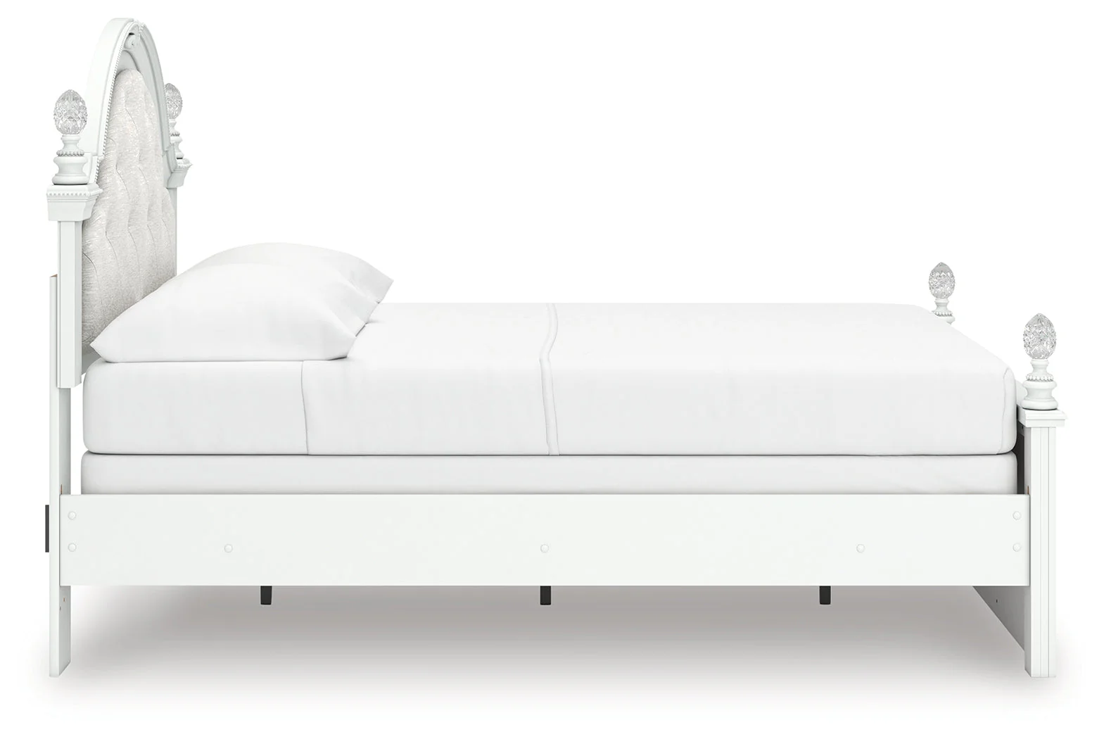 Kozlani White Full Upholstered Panel Bed - Image 6
