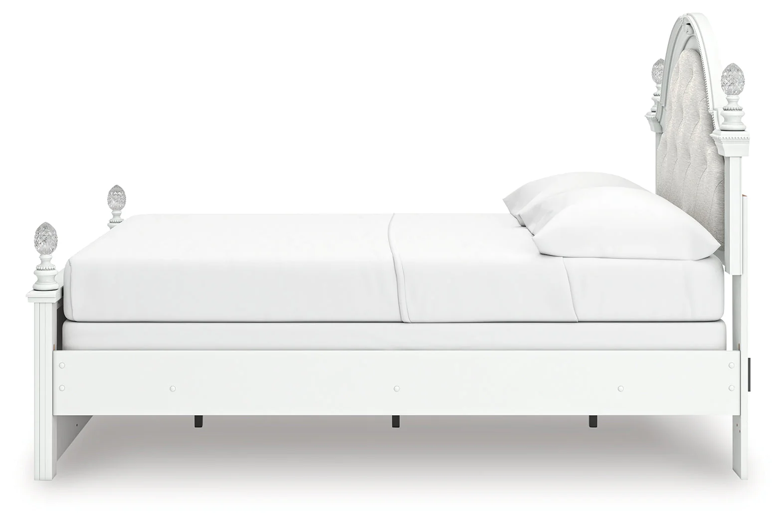 Kozlani White Full Upholstered Panel Bed - Image 8