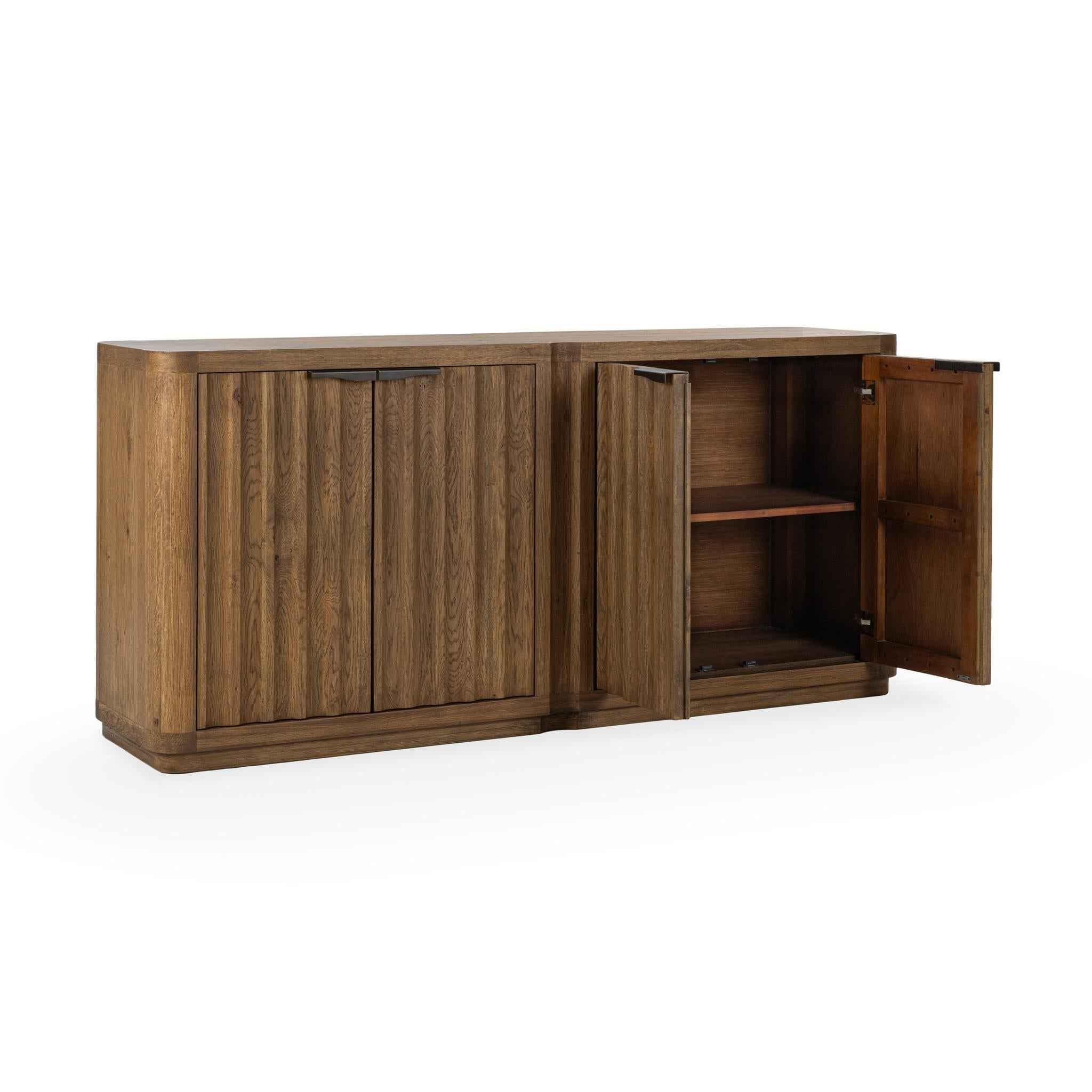Labelle 4 Door Buffet - Tan Oak - Image 3