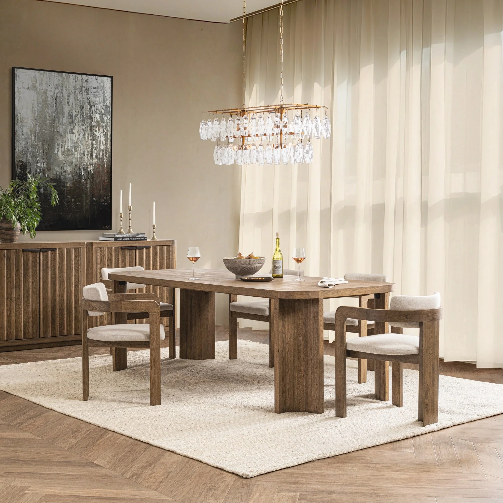 Labelle Dining Table - Tan Oak - Image 7