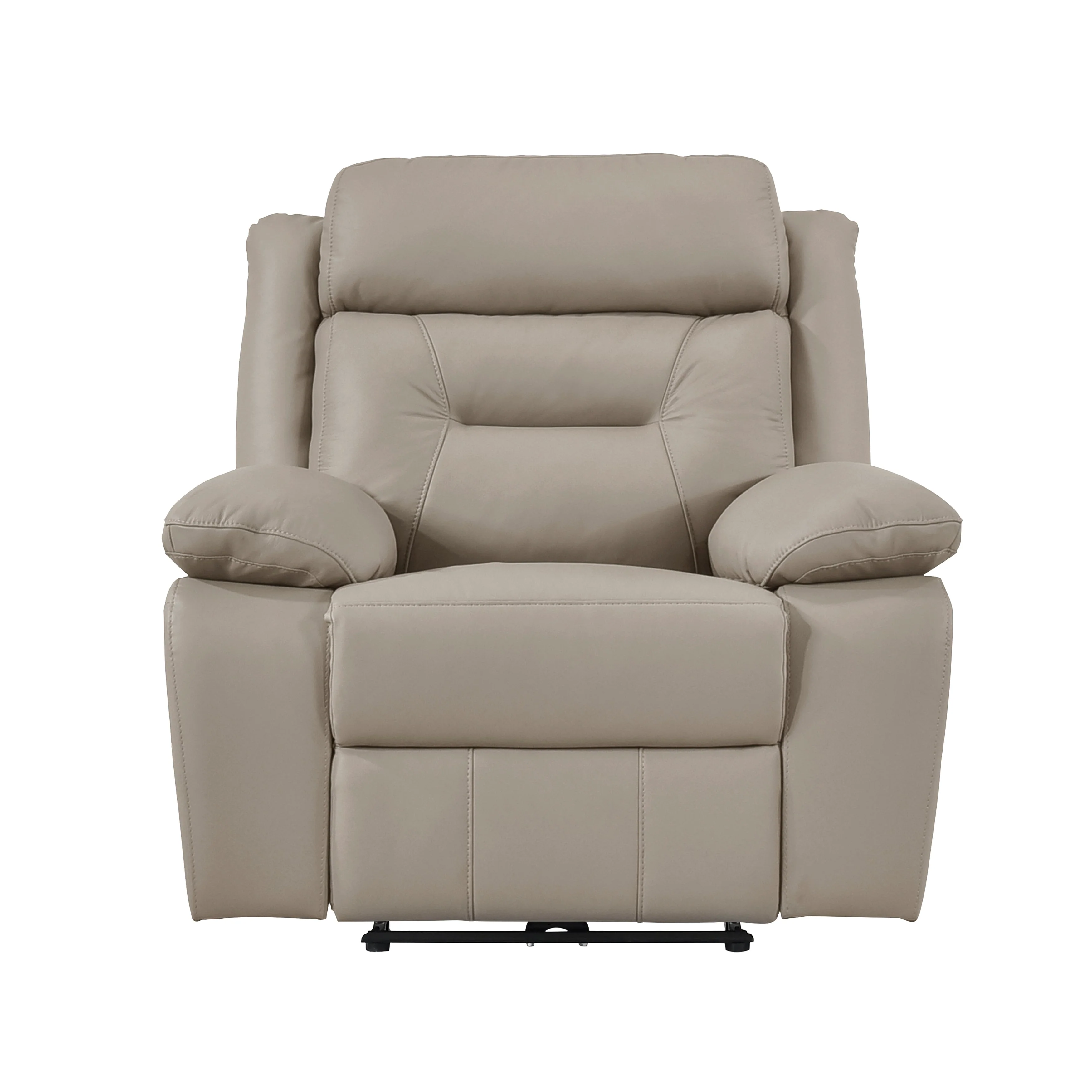 Laconia Latte Leather Power Double Reclining Living Room Set - Image 11