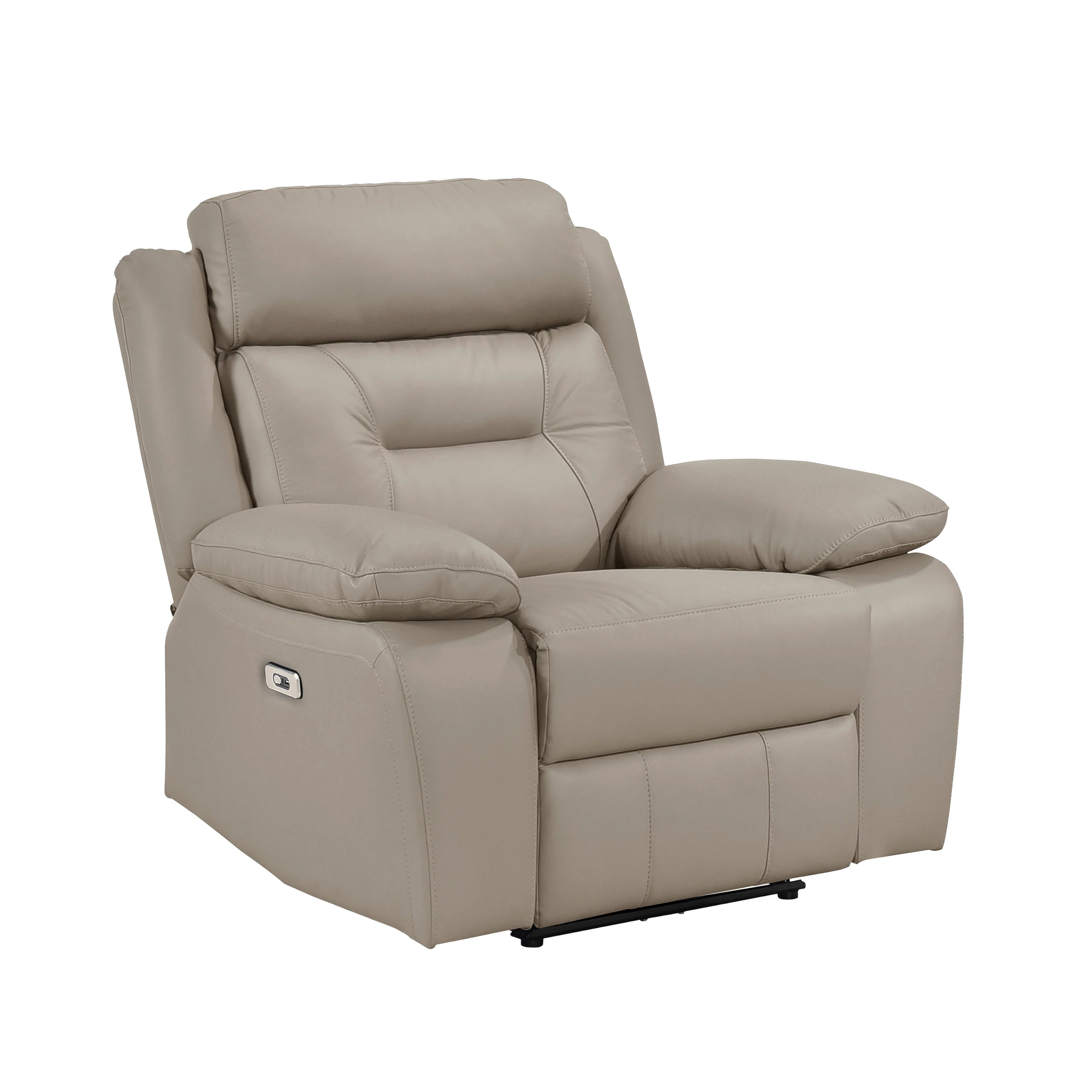 Laconia Latte Leather Power Double Reclining Living Room Set - Image 12