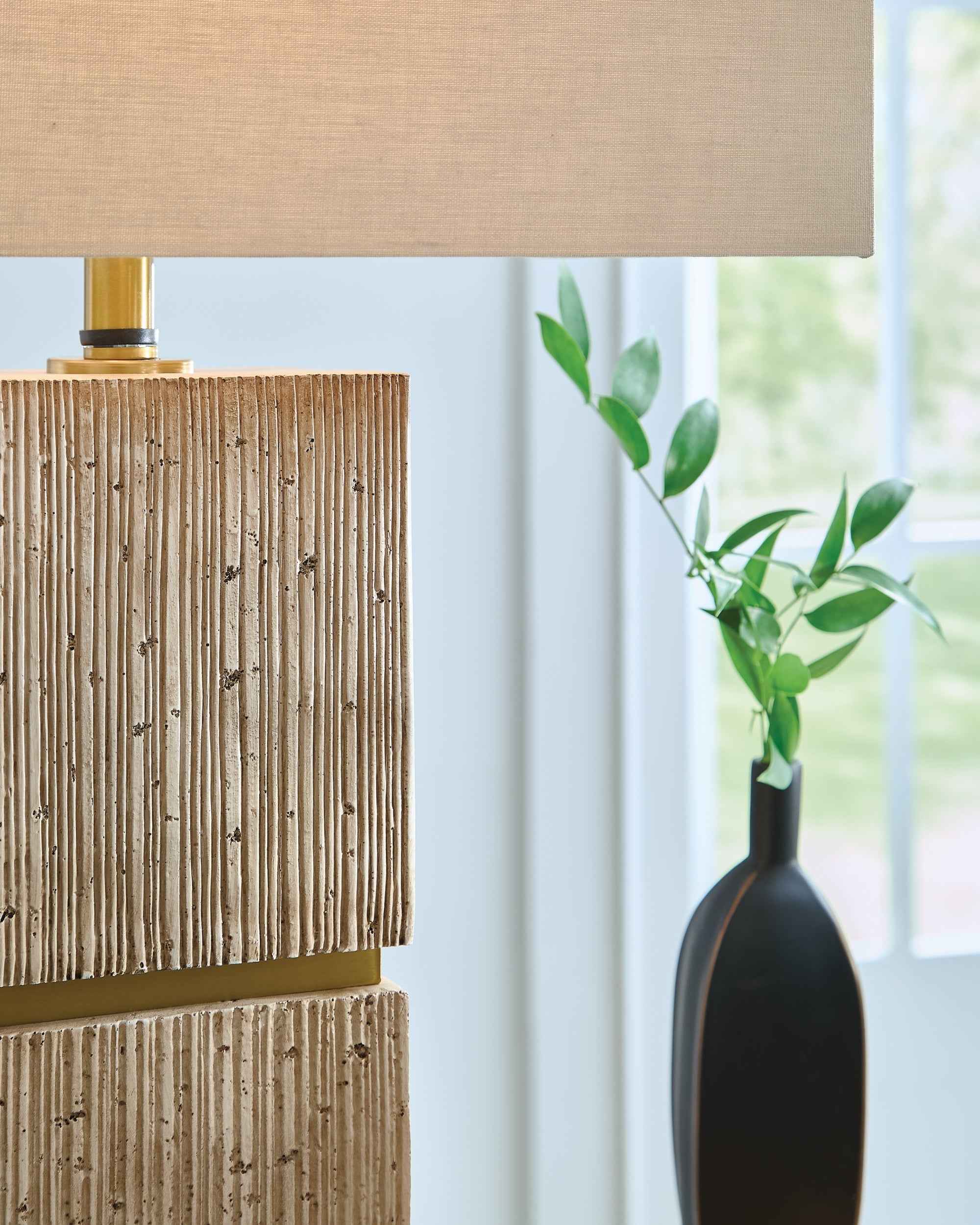 Laddner Beige Table Lamp - Image 4