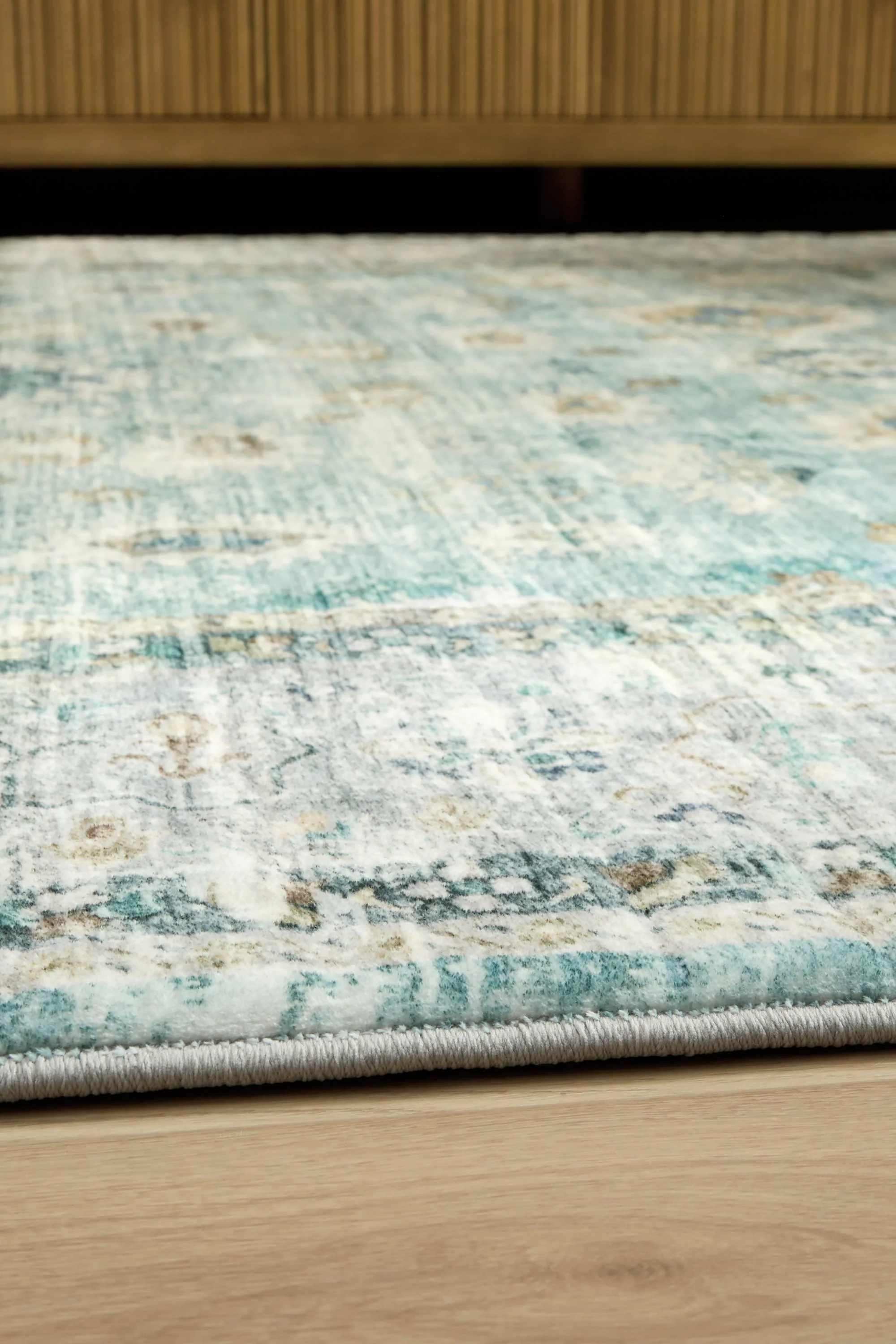 Ladstoney Teal/Beige/Ochre Medium Rug - Image 7