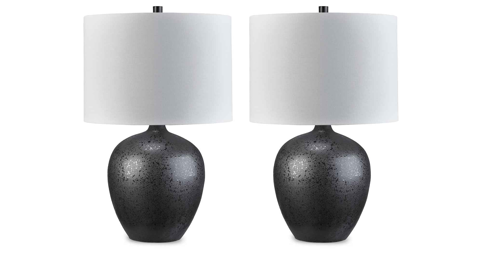 Ladstow 2-Piece Table Lamp Set in Black